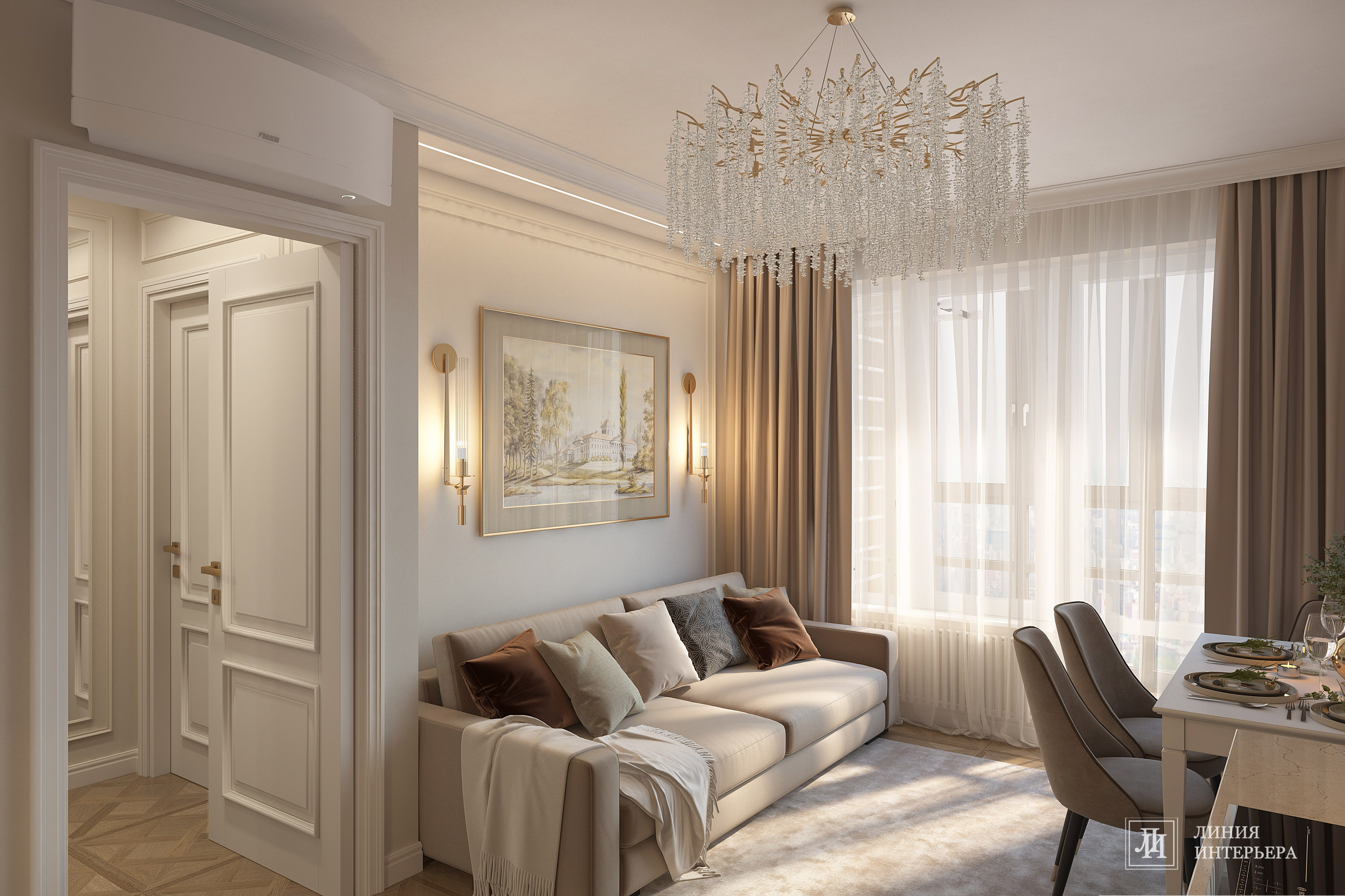 Дизайн квартиры в ЖК Аквилон