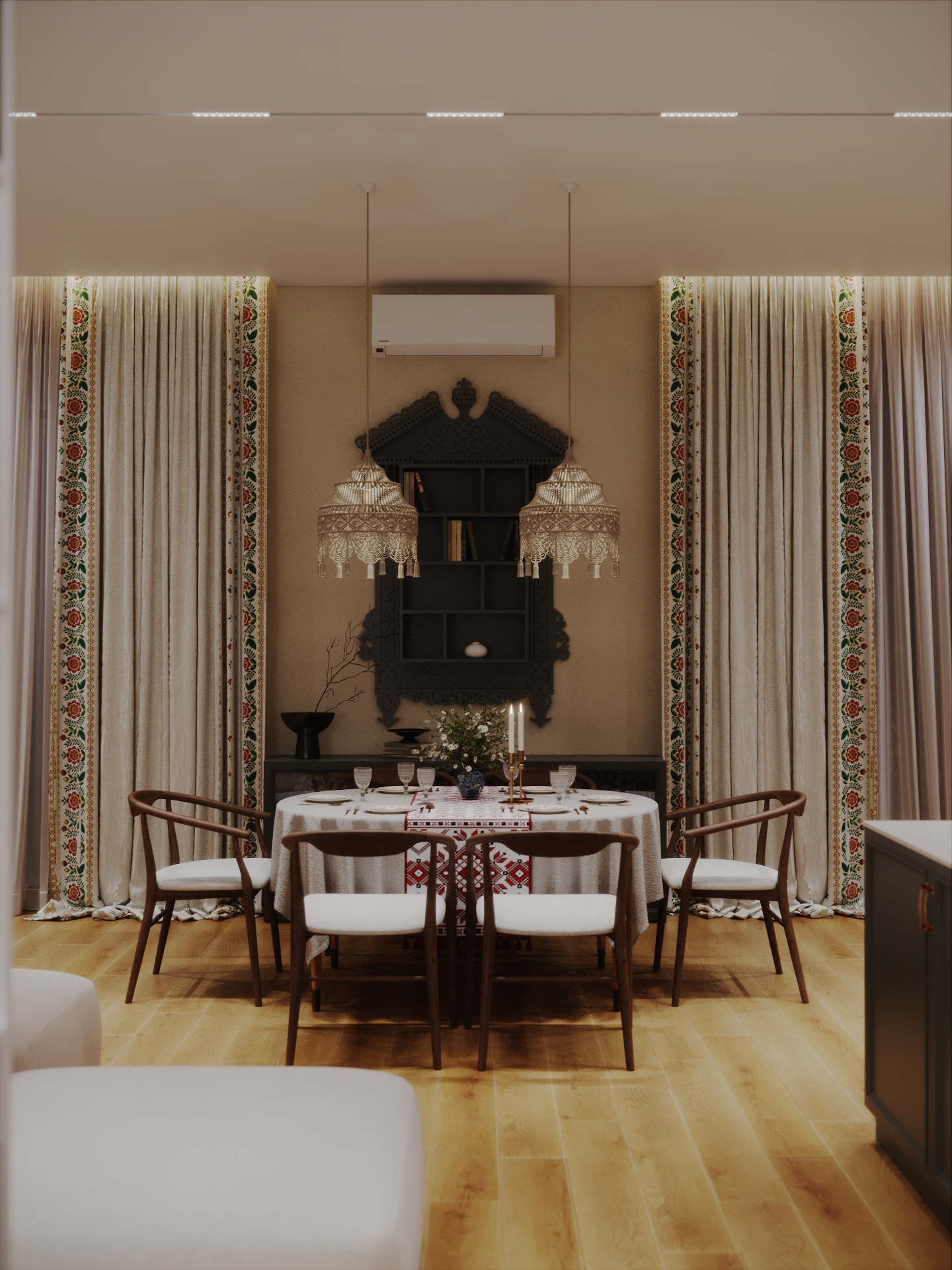 Интерьер дома в современном русском стиле