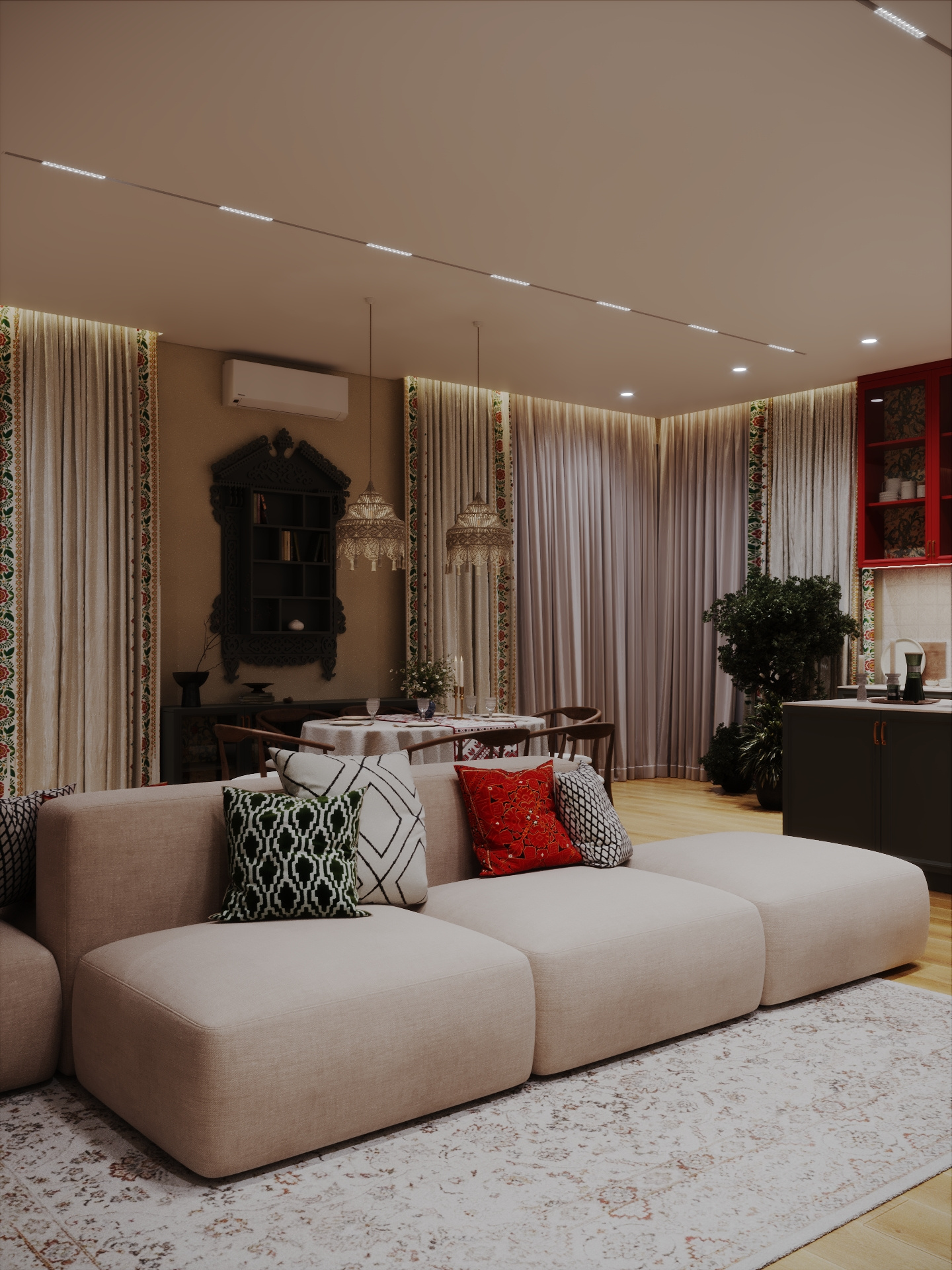 Интерьер дома в современном русском стиле