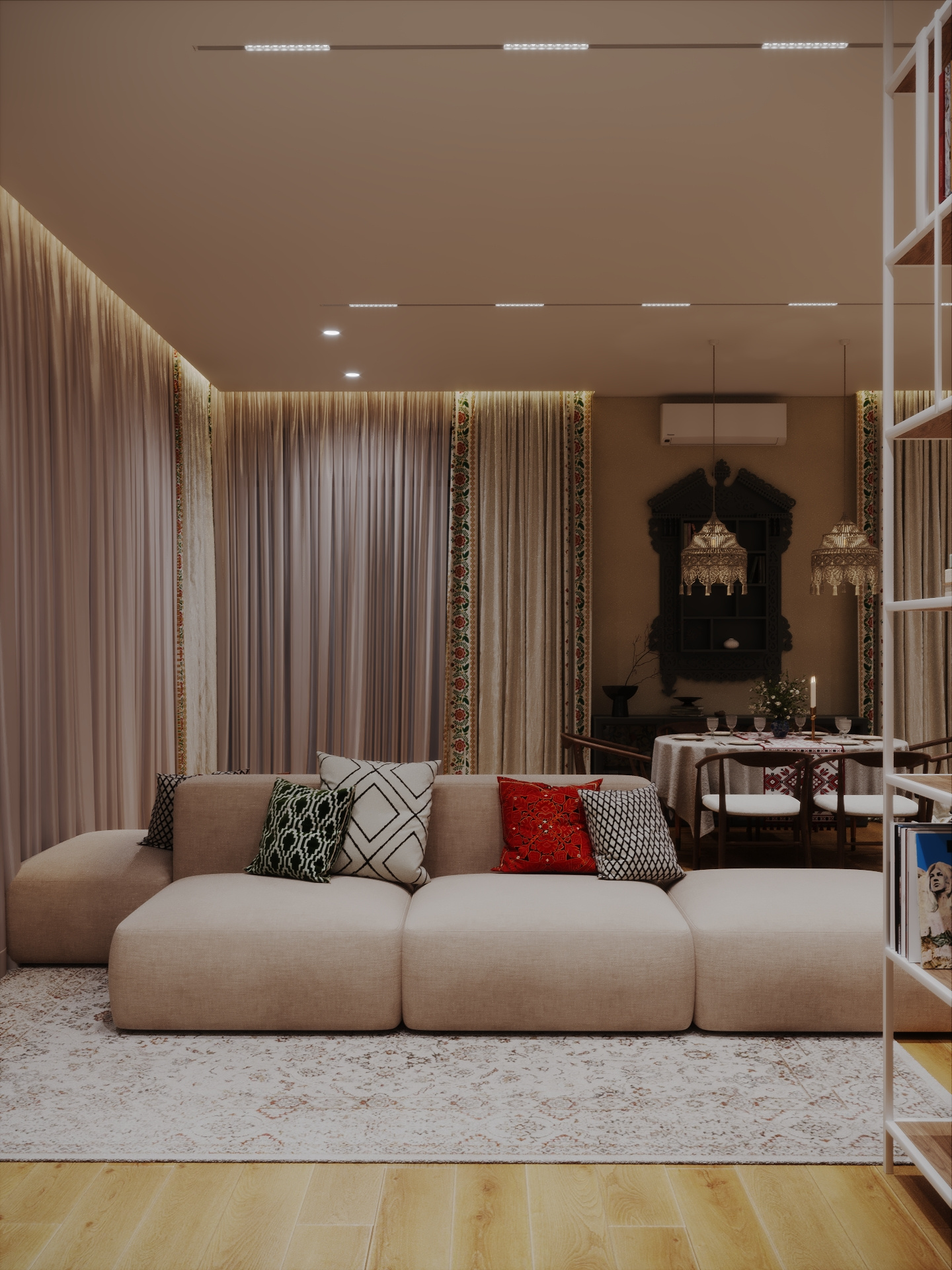 Интерьер дома в современном русском стиле