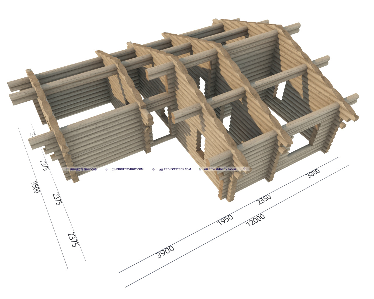 Г-образный одноэтажный проект