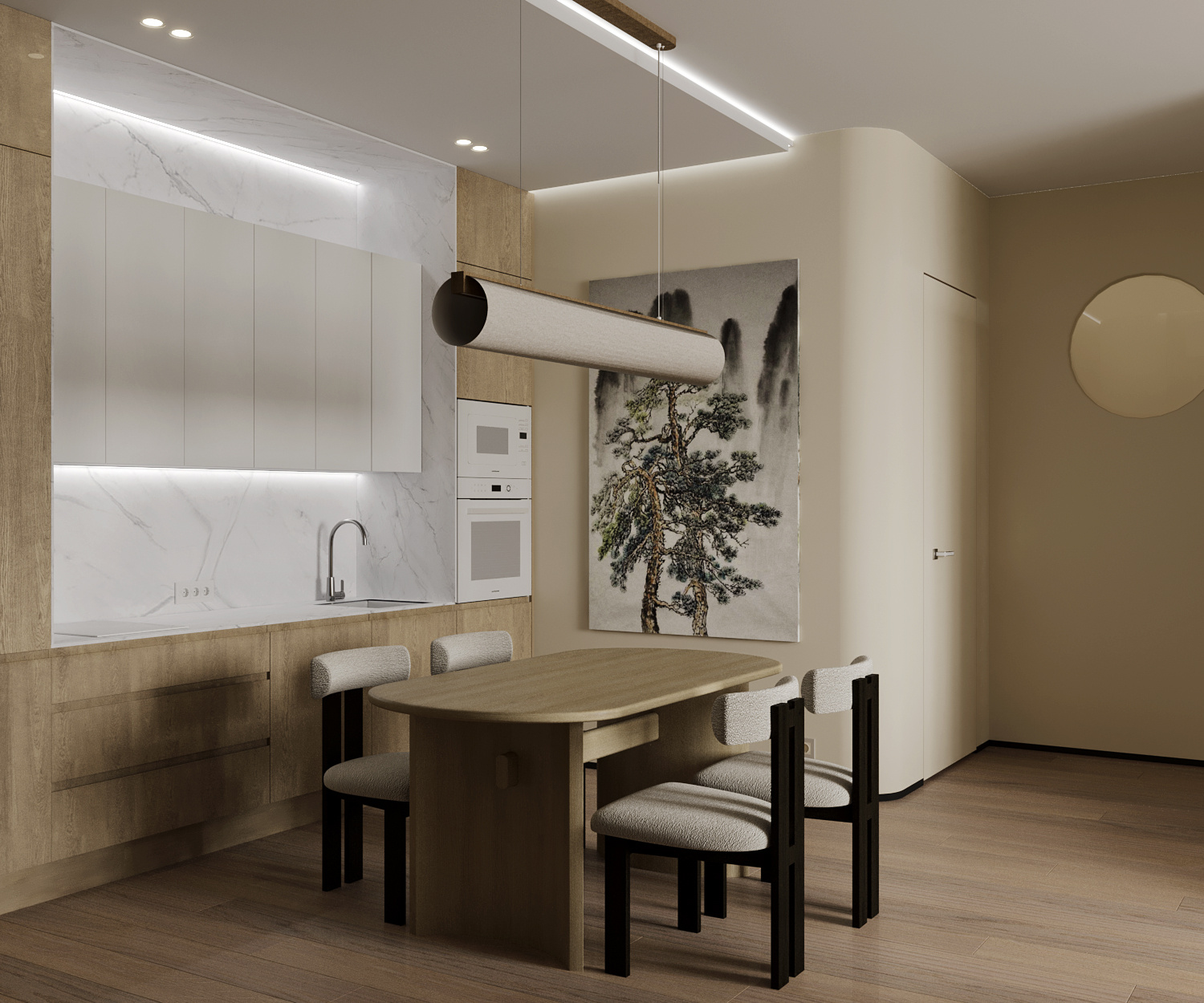 Обложка проекта: Квартира в стиле джапанди, ЖК Хедлайнер