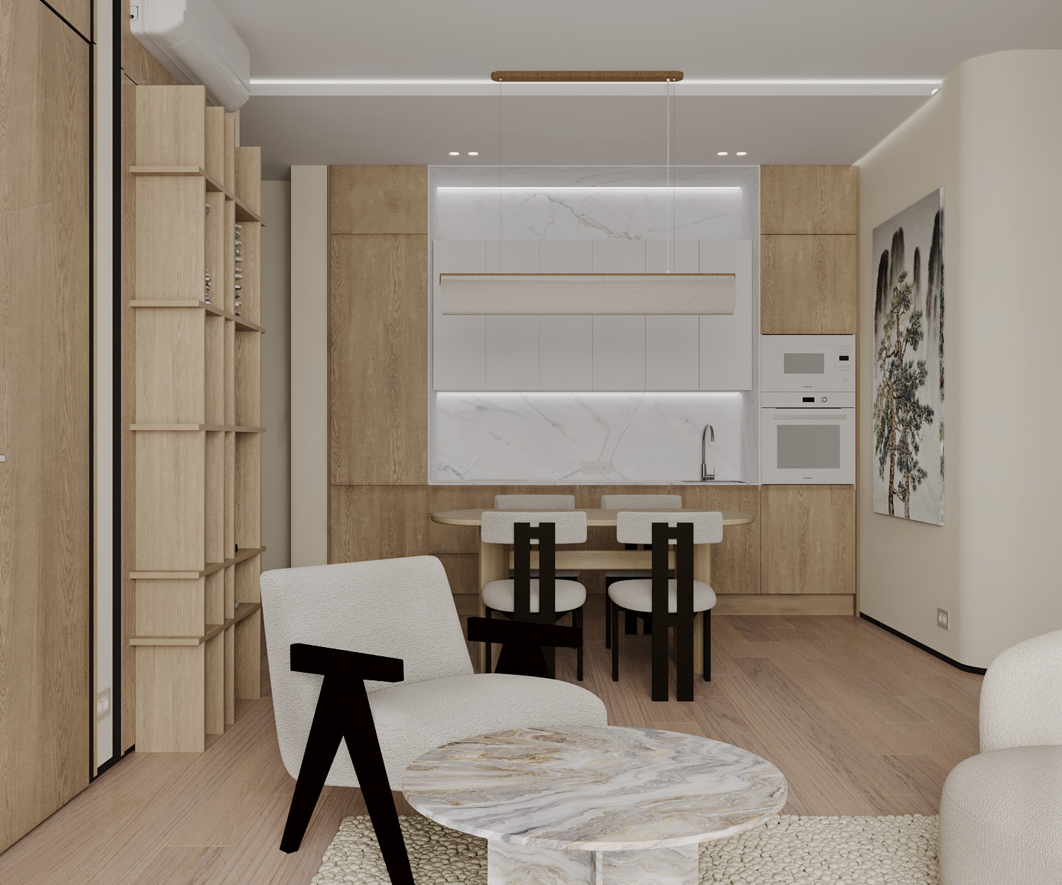 Квартира в стиле джапанди, ЖК Хедлайнер