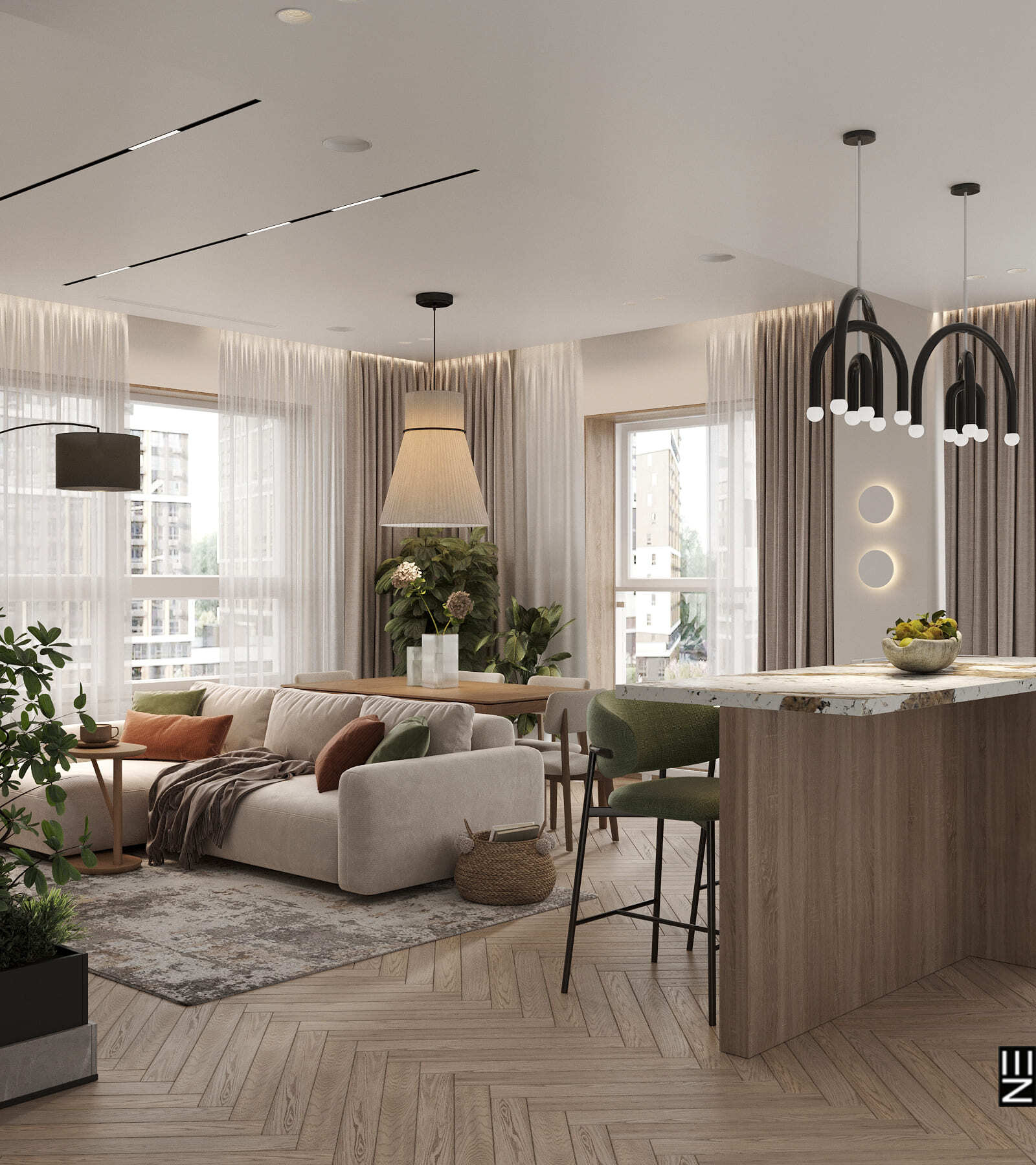 ЖК Клевер парк — квартира в скандинавском стиле