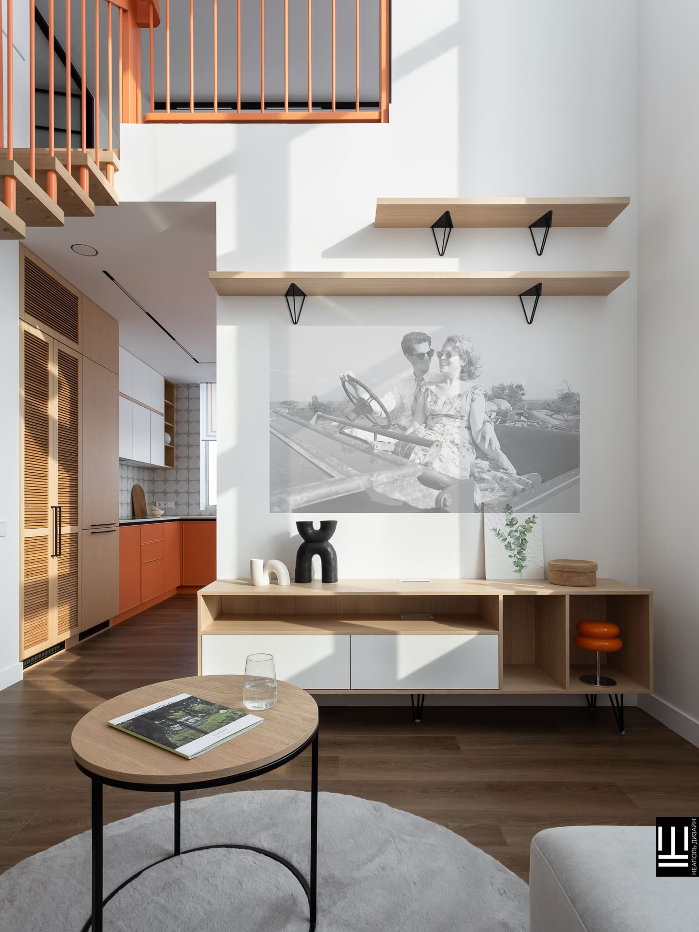 Двухуровневая квартира с характером | современный дизайн интерьера