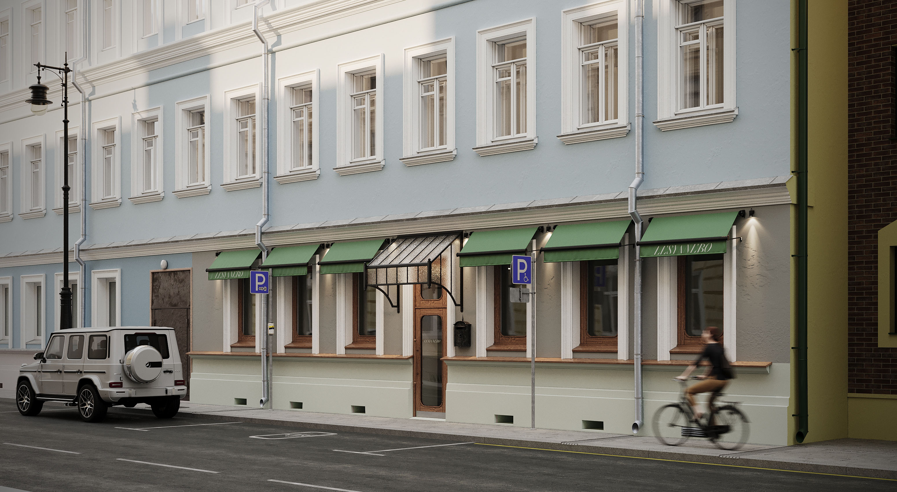 Визуализация дизайна фасада для ILD STUDIO