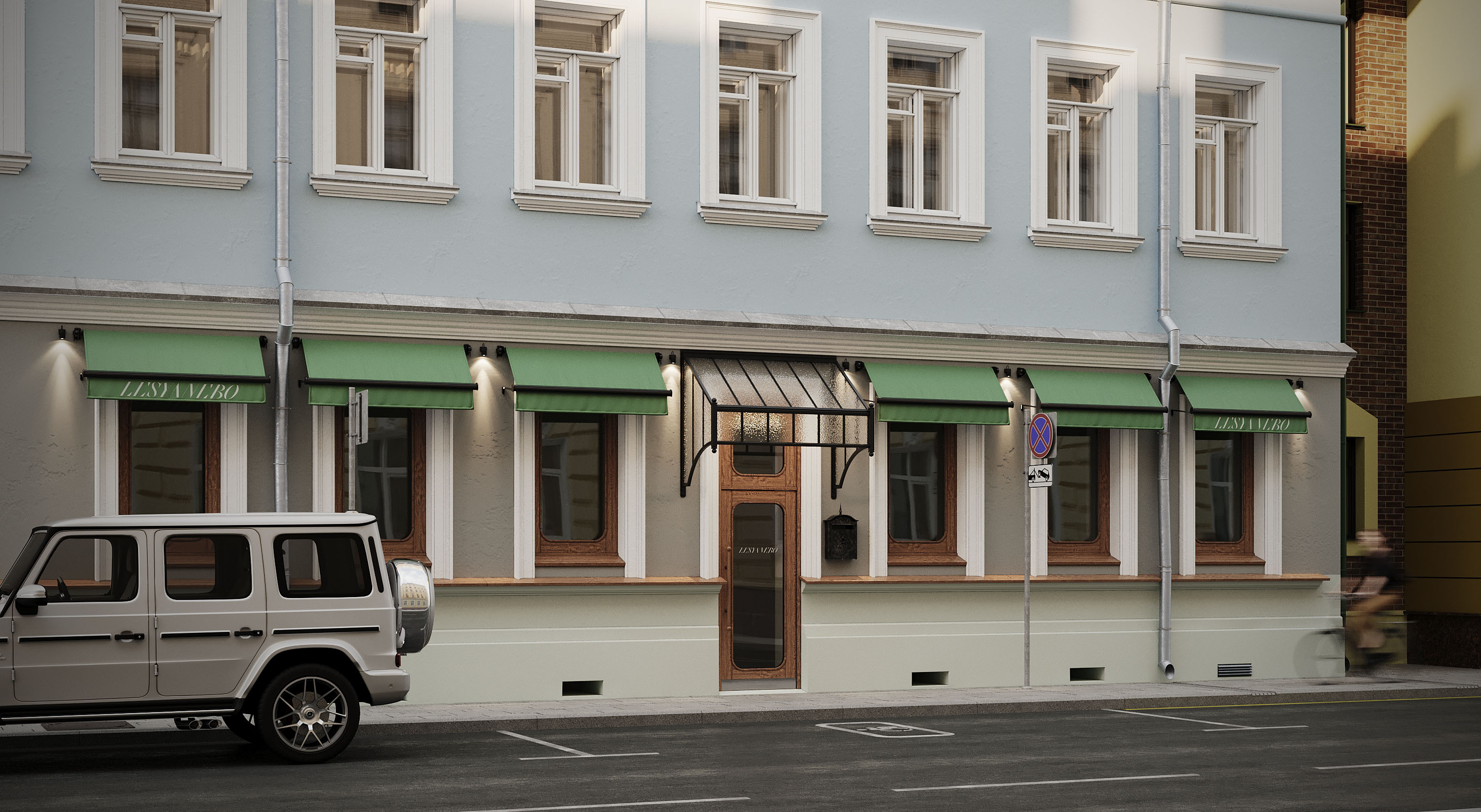 Визуализация дизайна фасада для ILD STUDIO