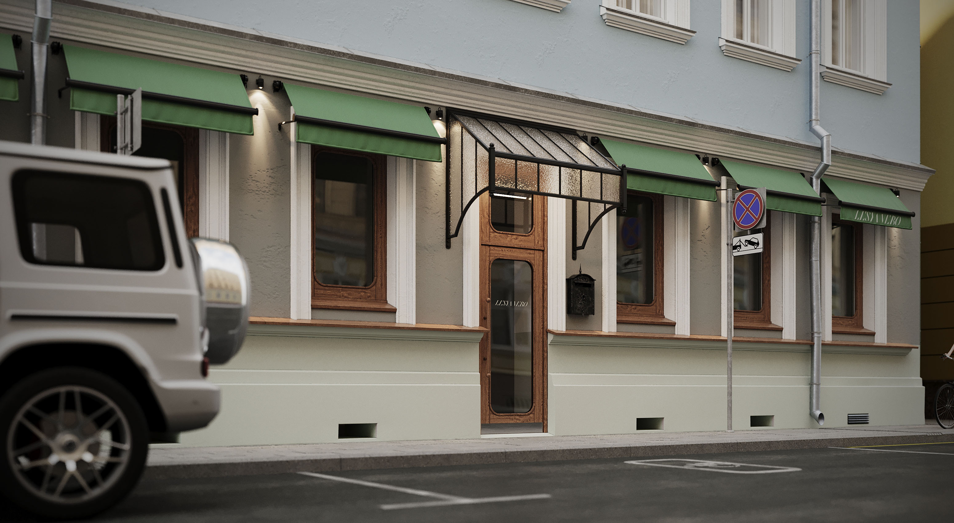 Визуализация дизайна фасада для ILD STUDIO