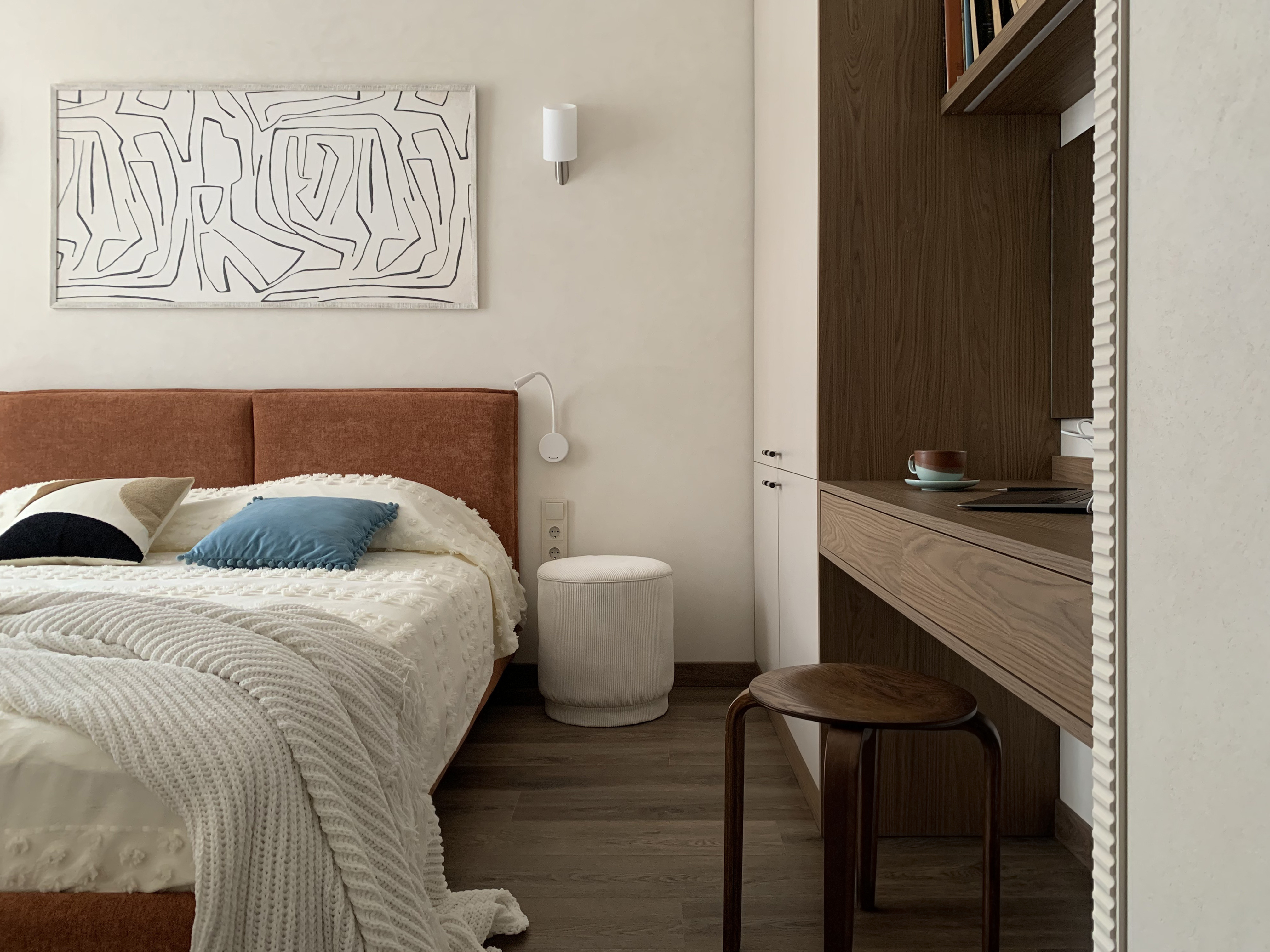 Реализованный проект квартиры-студии "Vis-à-vis"