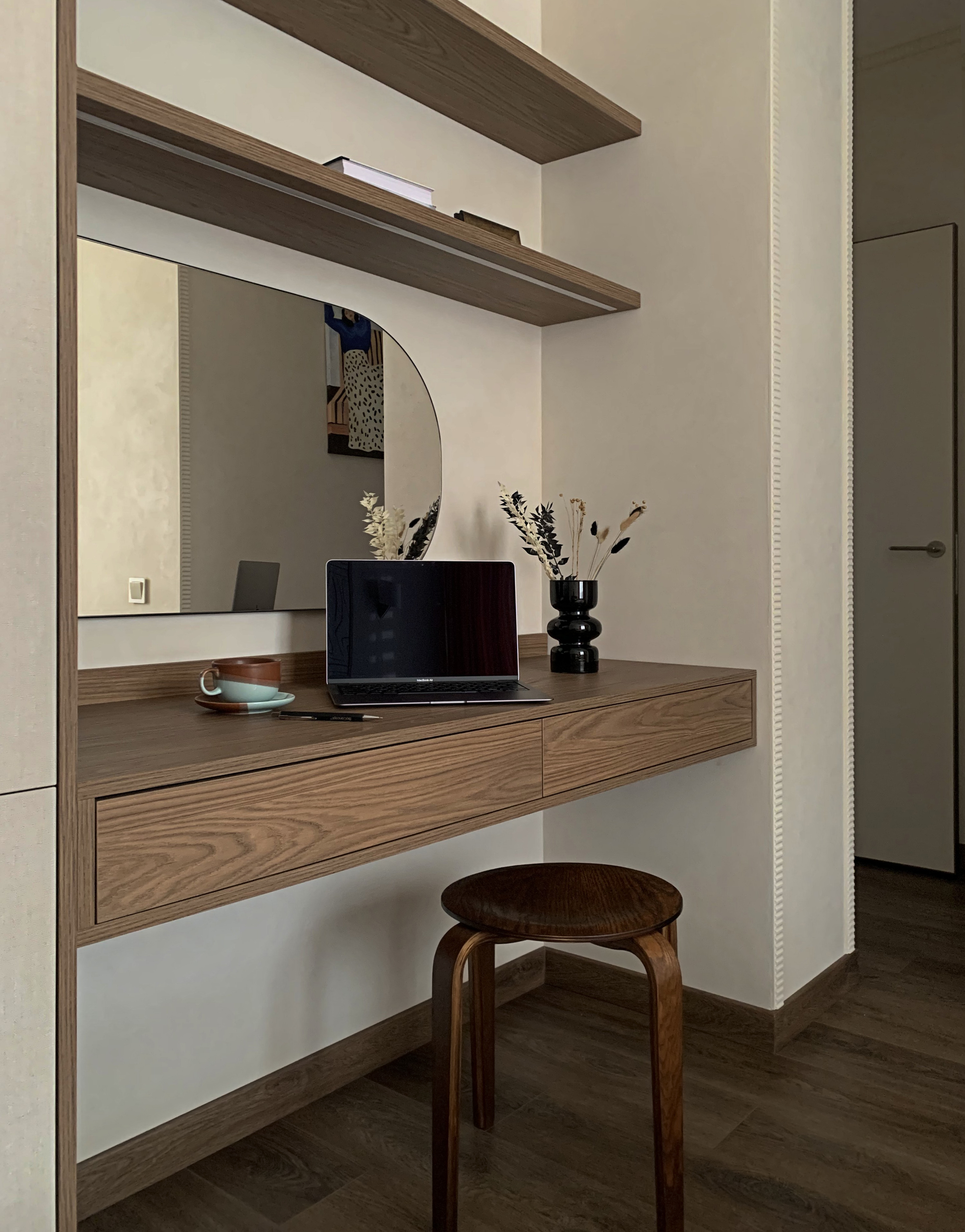 Реализованный проект квартиры-студии "Vis-à-vis"