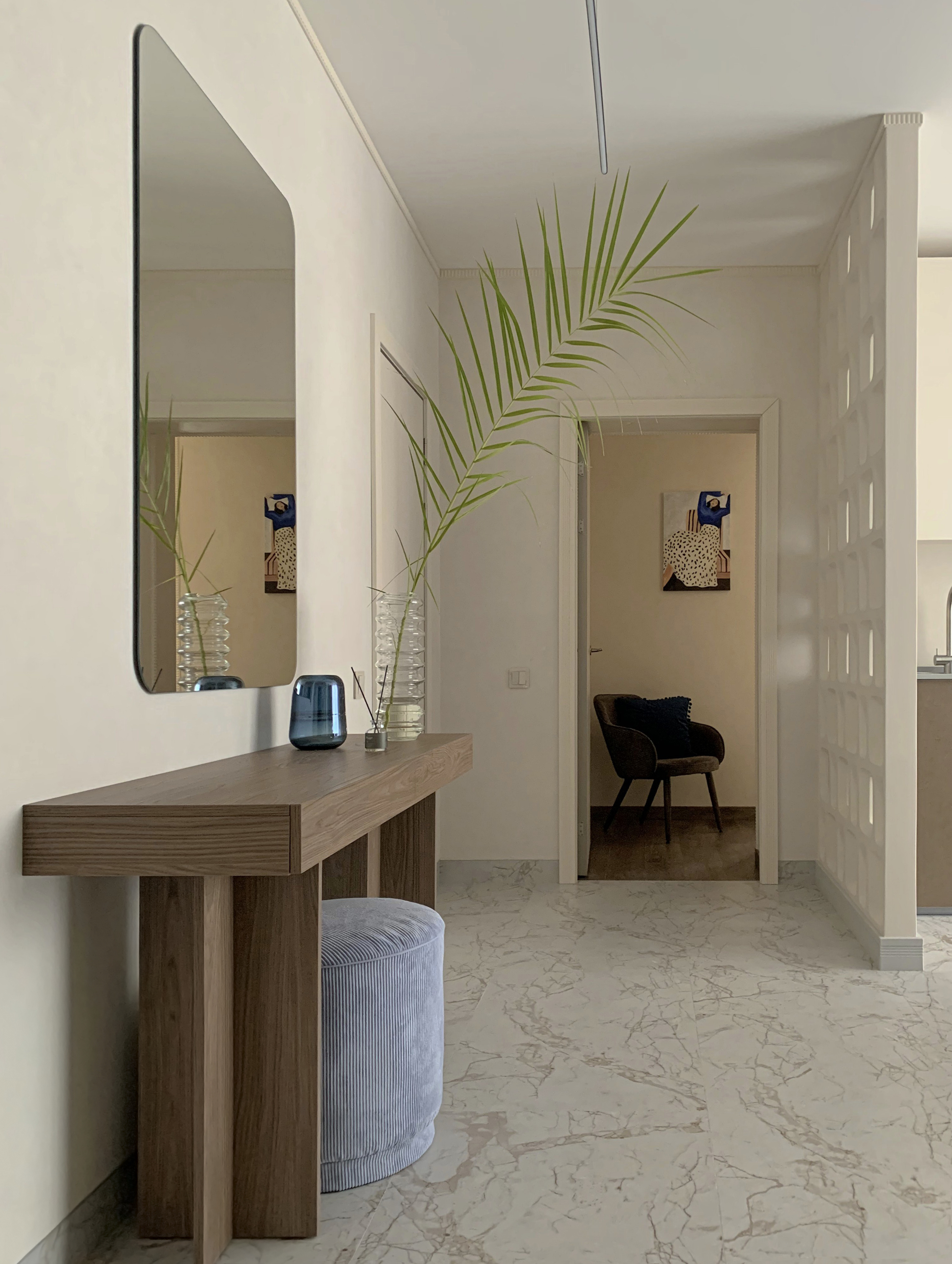 Реализованный проект квартиры-студии "Vis-à-vis"