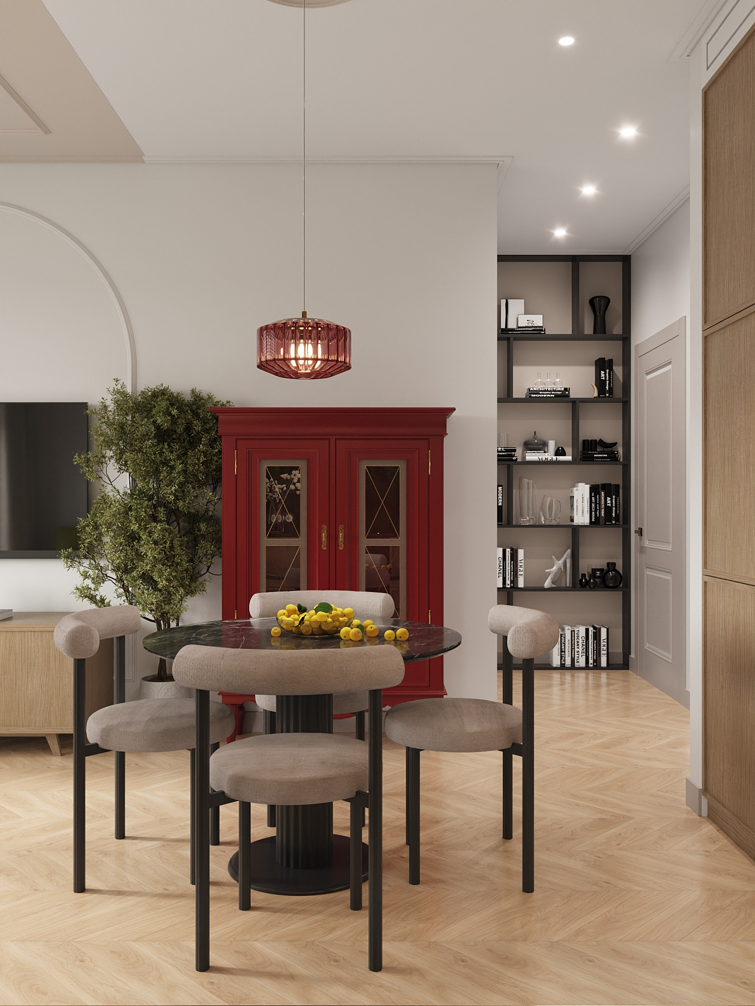 Проект в ЖК "Малоохтинский 68", mid century.