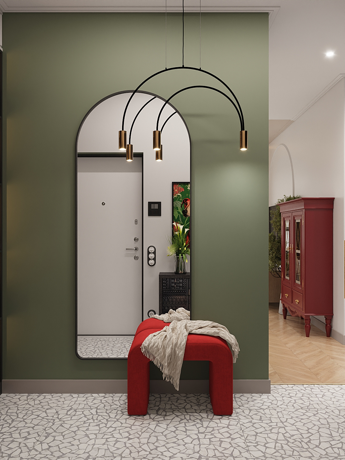 Проект в ЖК "Малоохтинский 68", mid century.