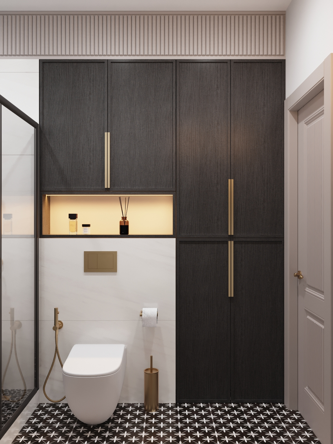 Проект в ЖК "Малоохтинский 68", mid century.