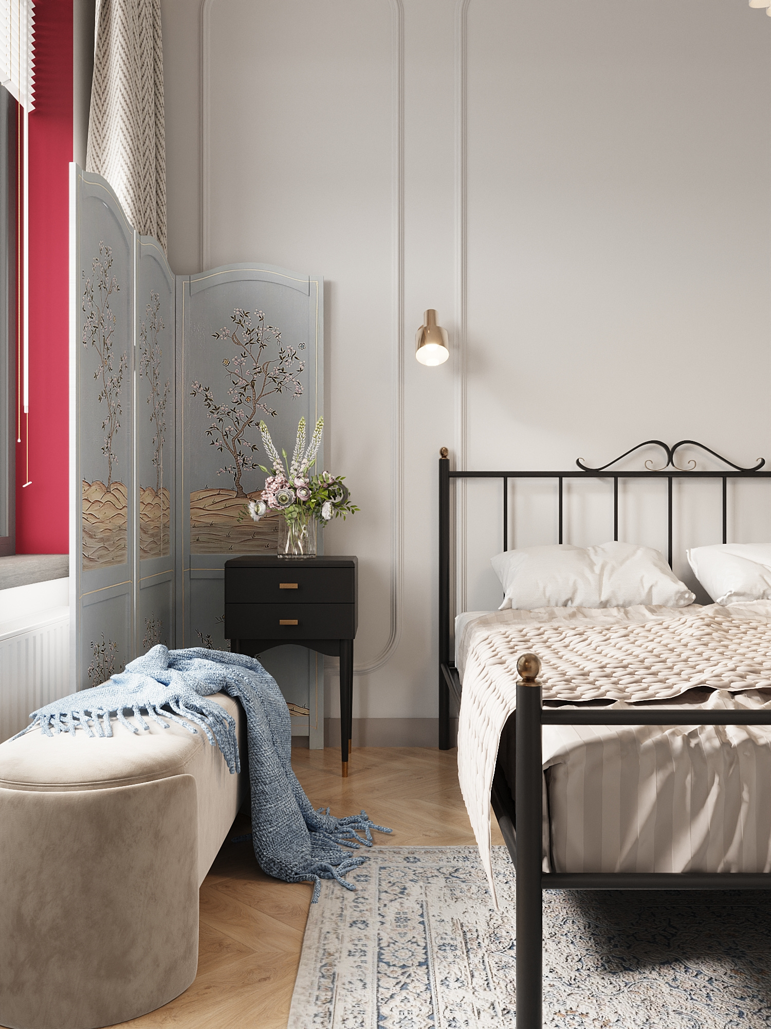 Проект в ЖК "Малоохтинский 68", mid century.