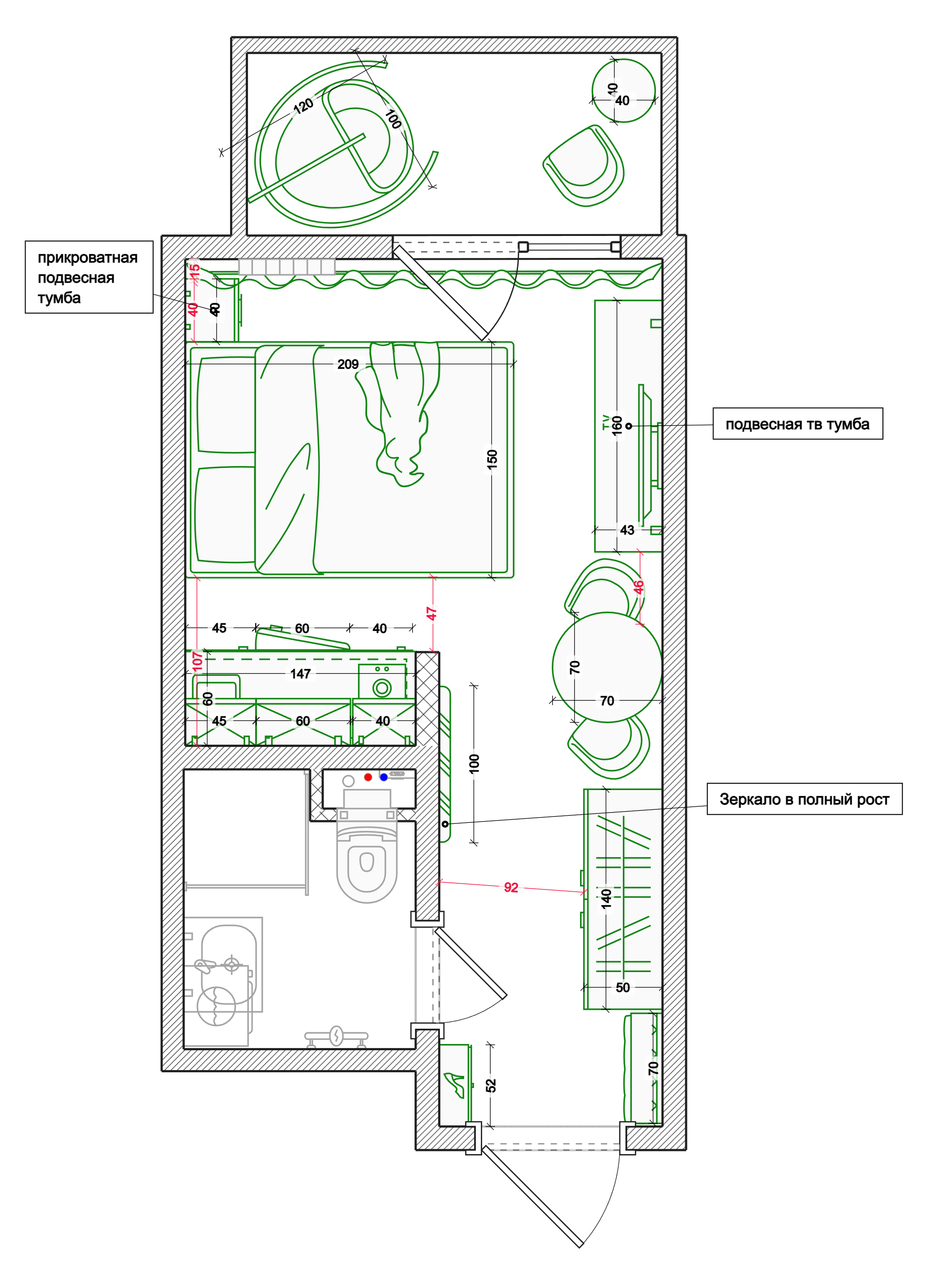 Студия с видом на море
