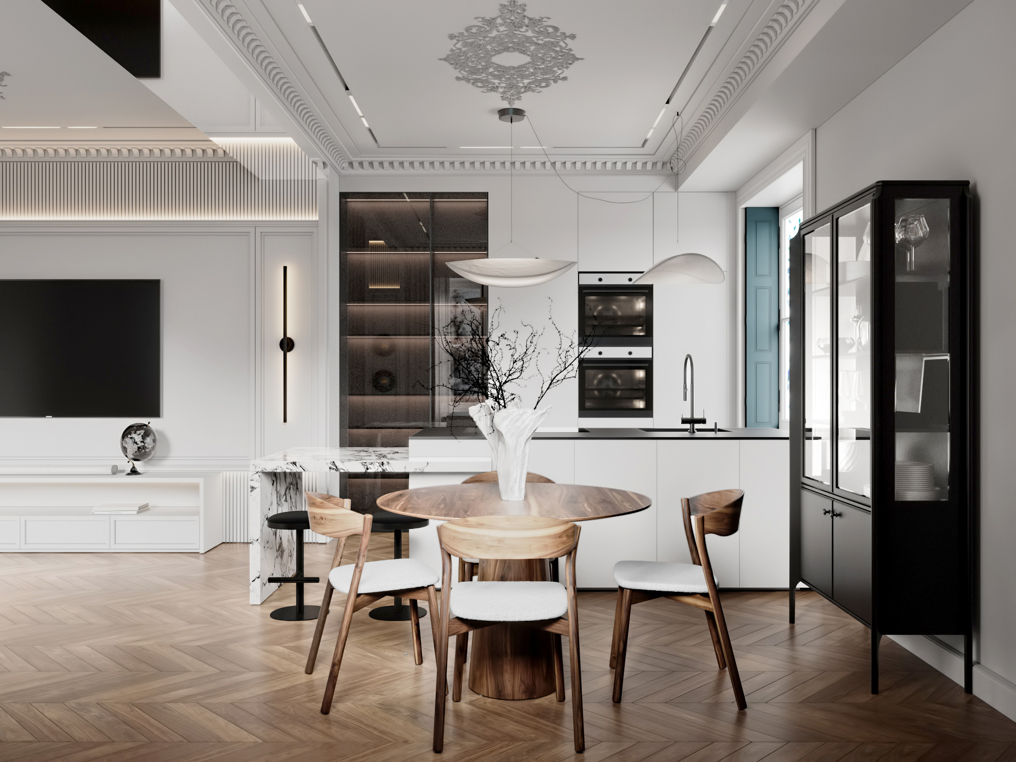 Обложка проекта: Квартира на Фрунзенской набережной