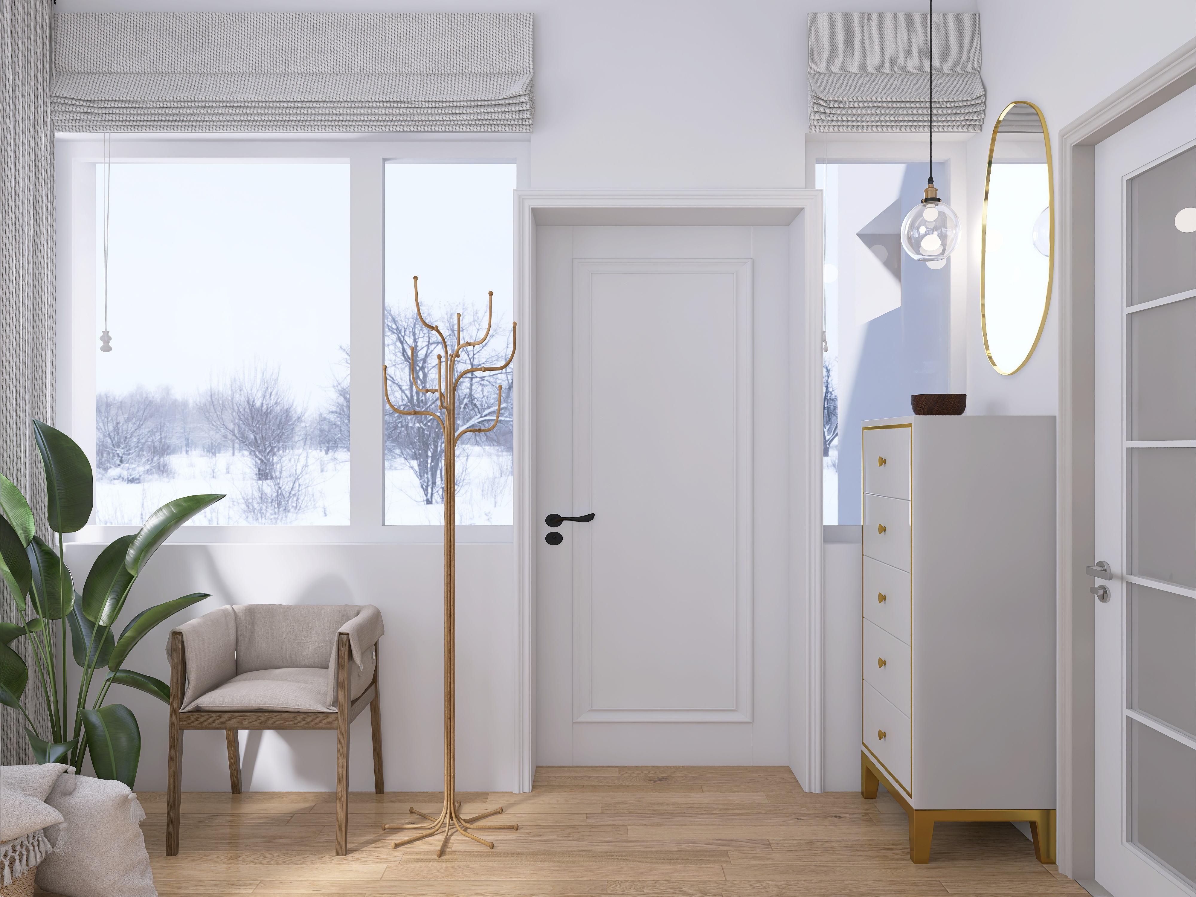 Дом в скандинавском стиле для двух человек и нескольких гостей