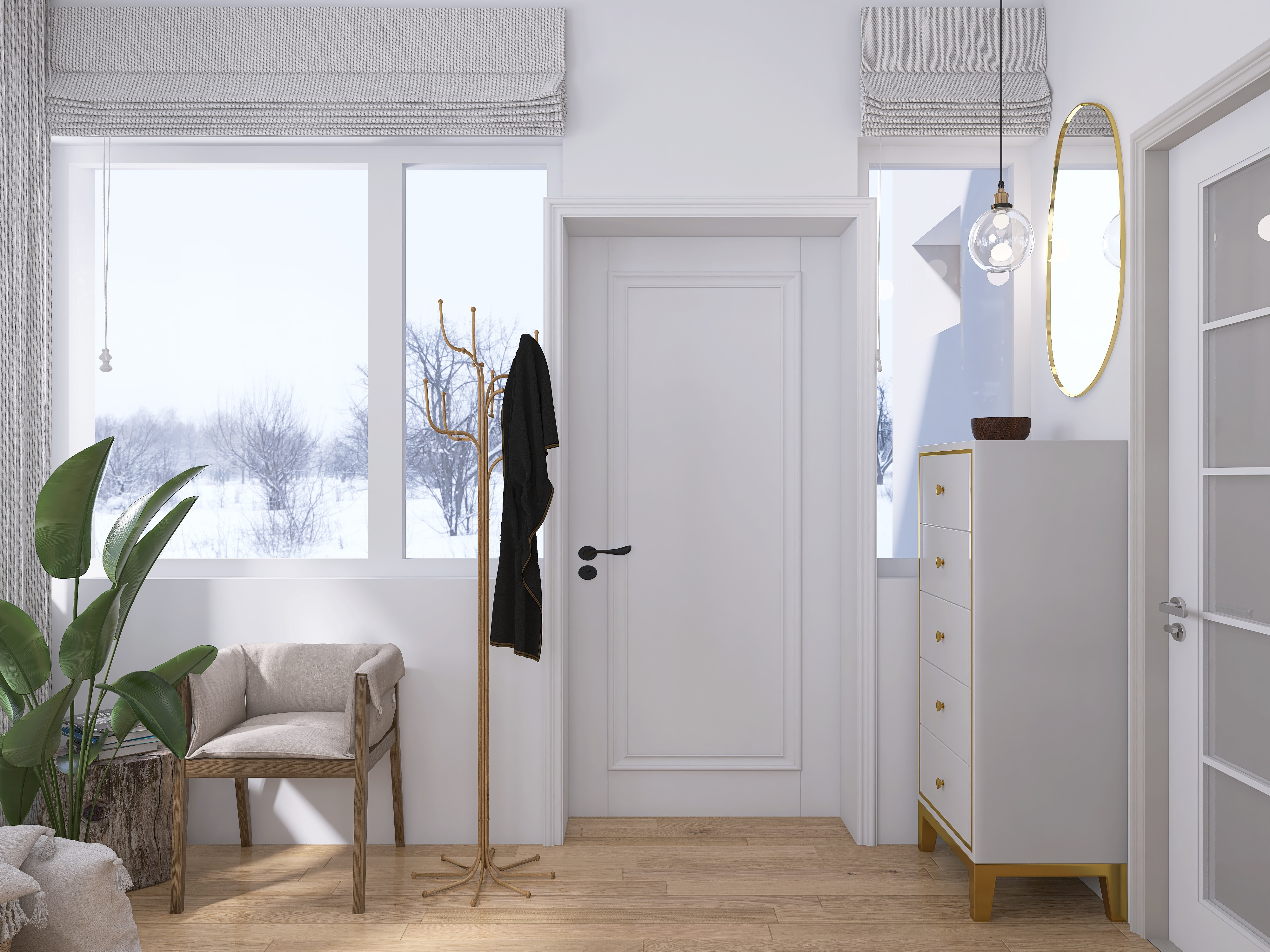 Дом в скандинавском стиле для двух человек и нескольких гостей