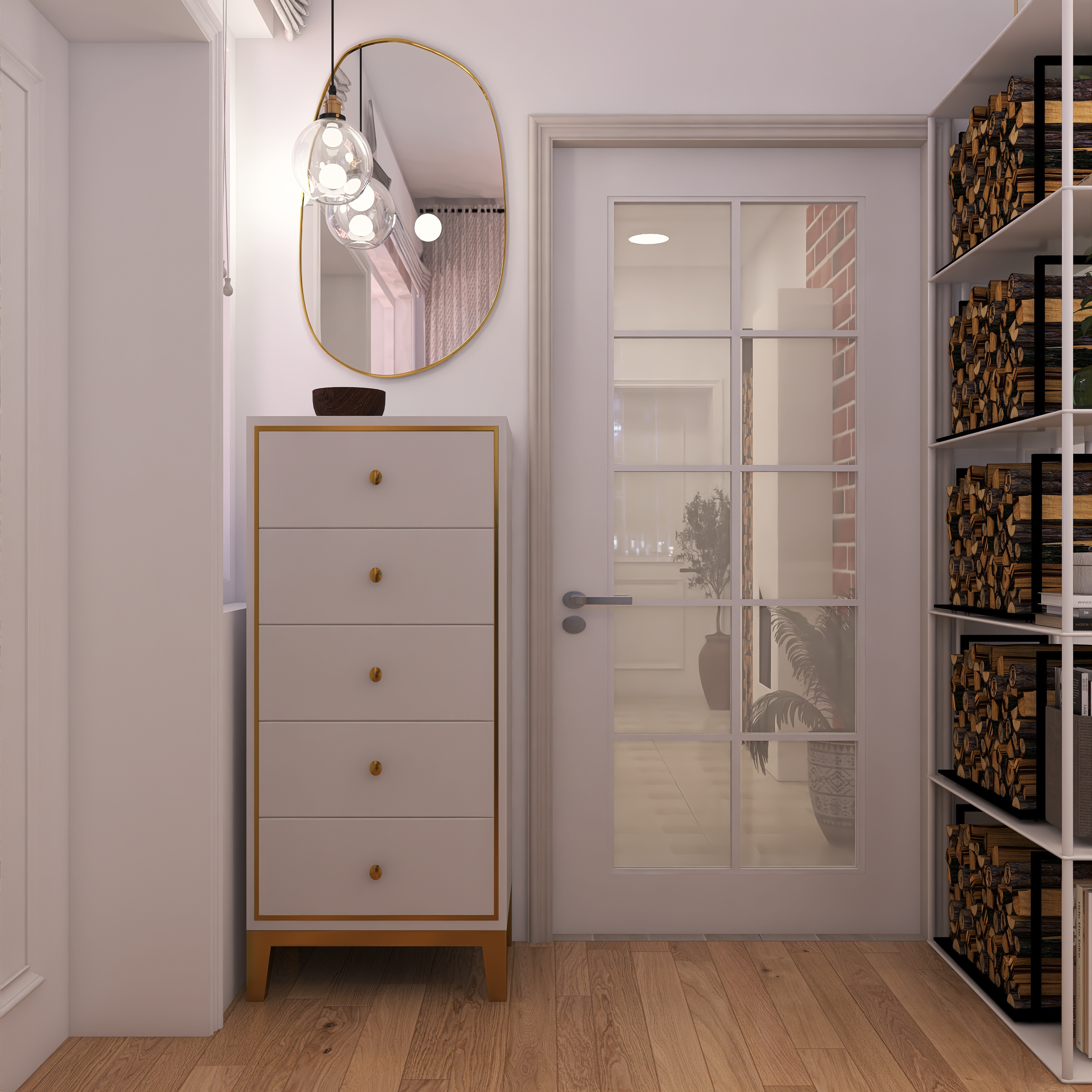 Дом в скандинавском стиле для двух человек и нескольких гостей