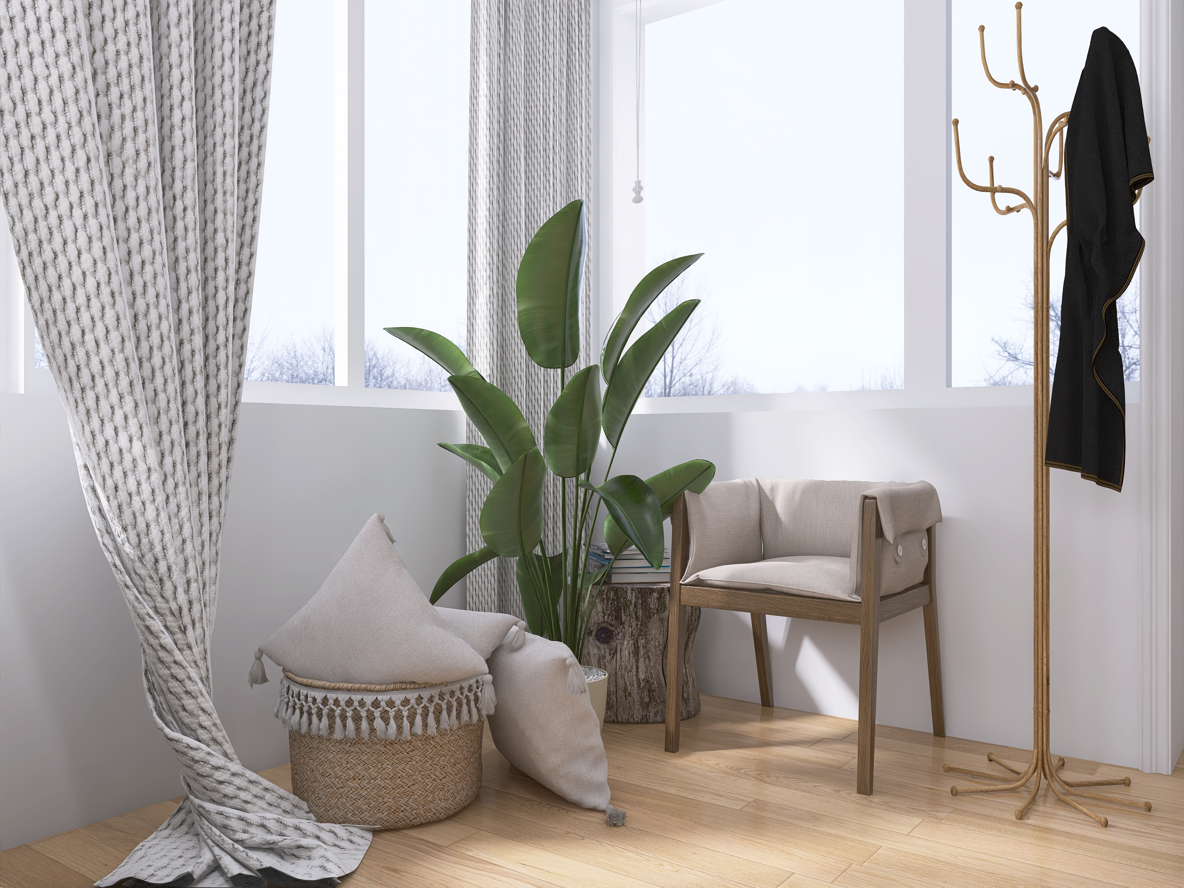 Дом в скандинавском стиле для двух человек и нескольких гостей