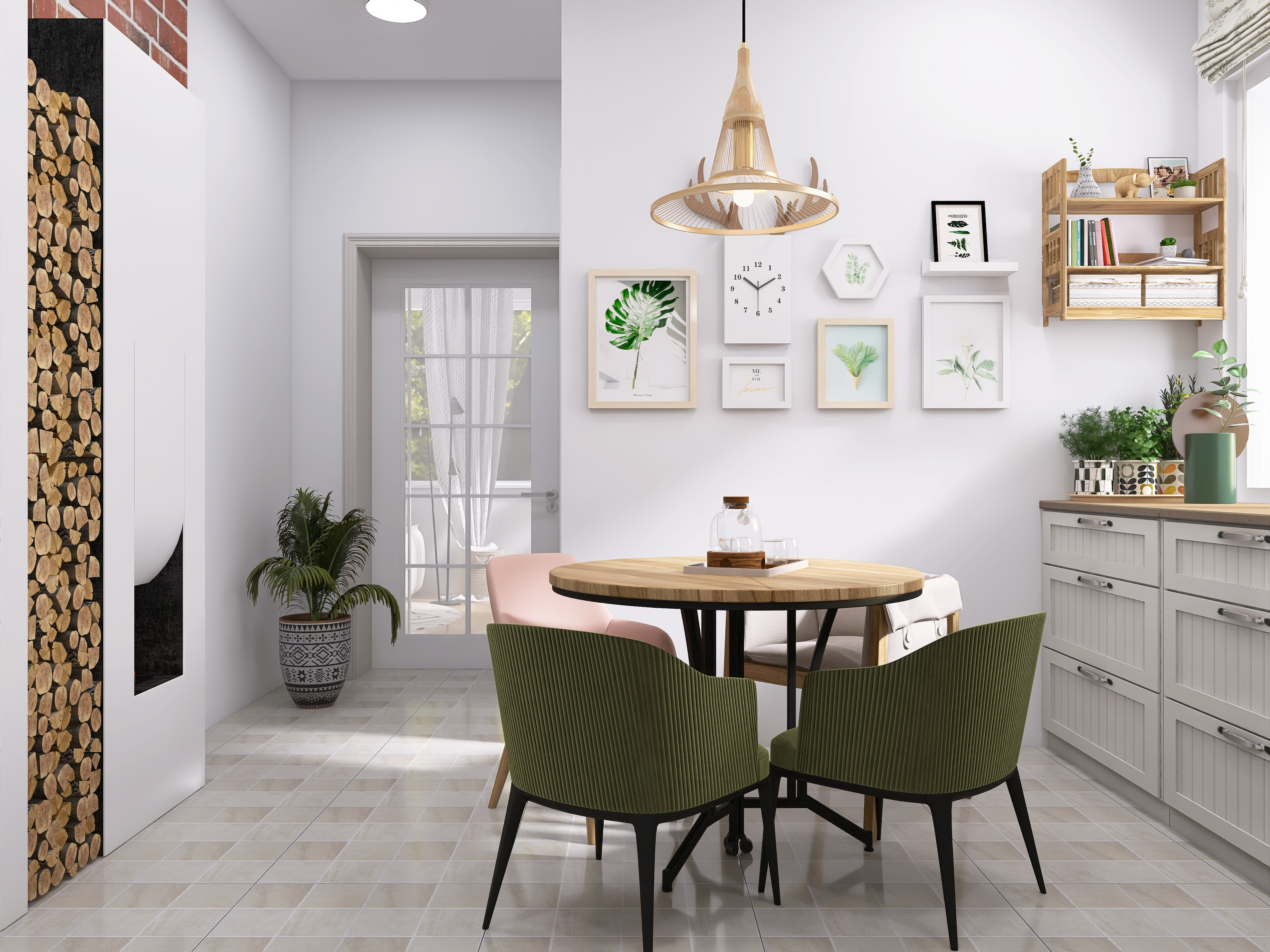 Дом в скандинавском стиле для двух человек и нескольких гостей