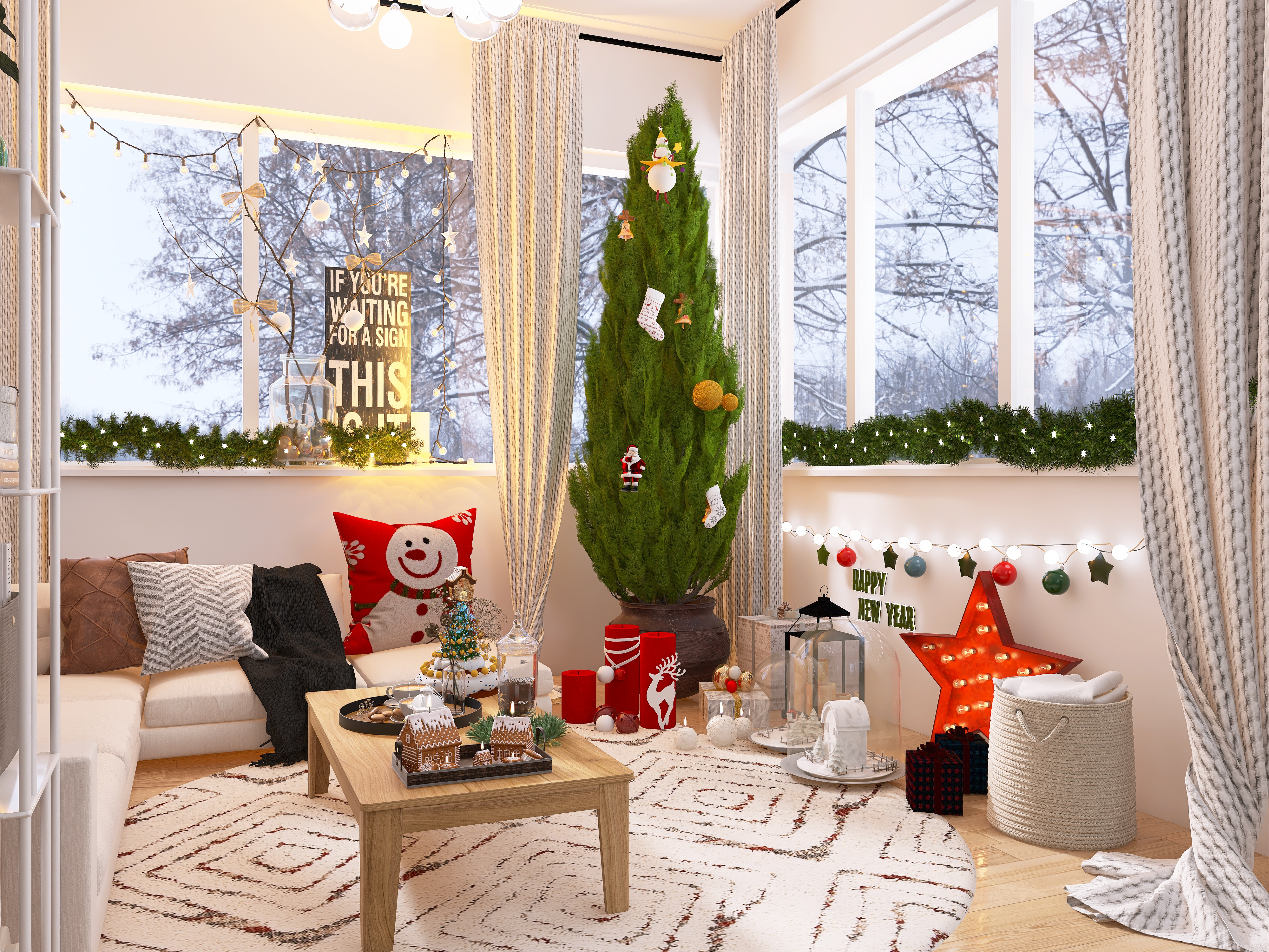 Дом в скандинавском стиле для двух человек и нескольких гостей