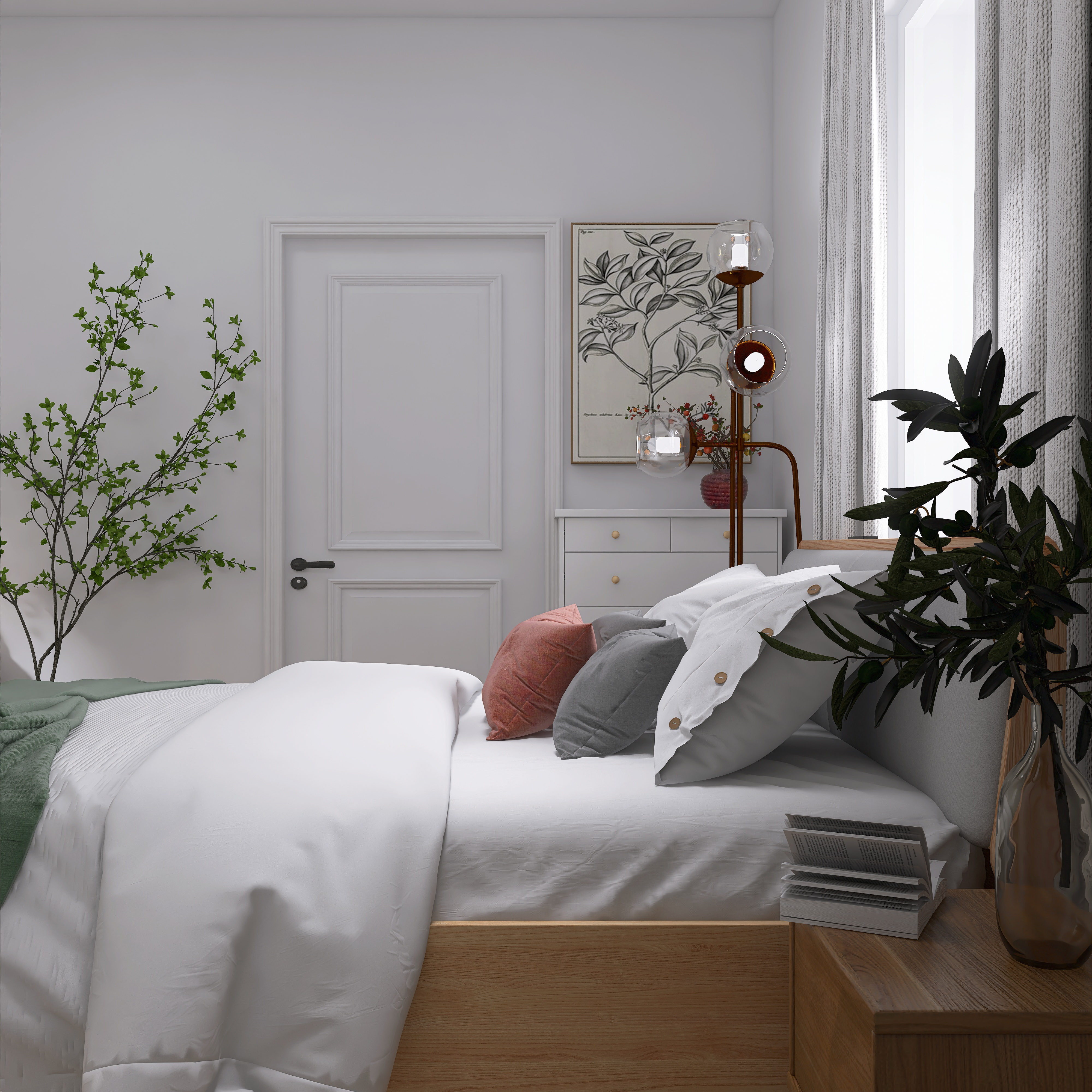 Дом в скандинавском стиле для двух человек и нескольких гостей