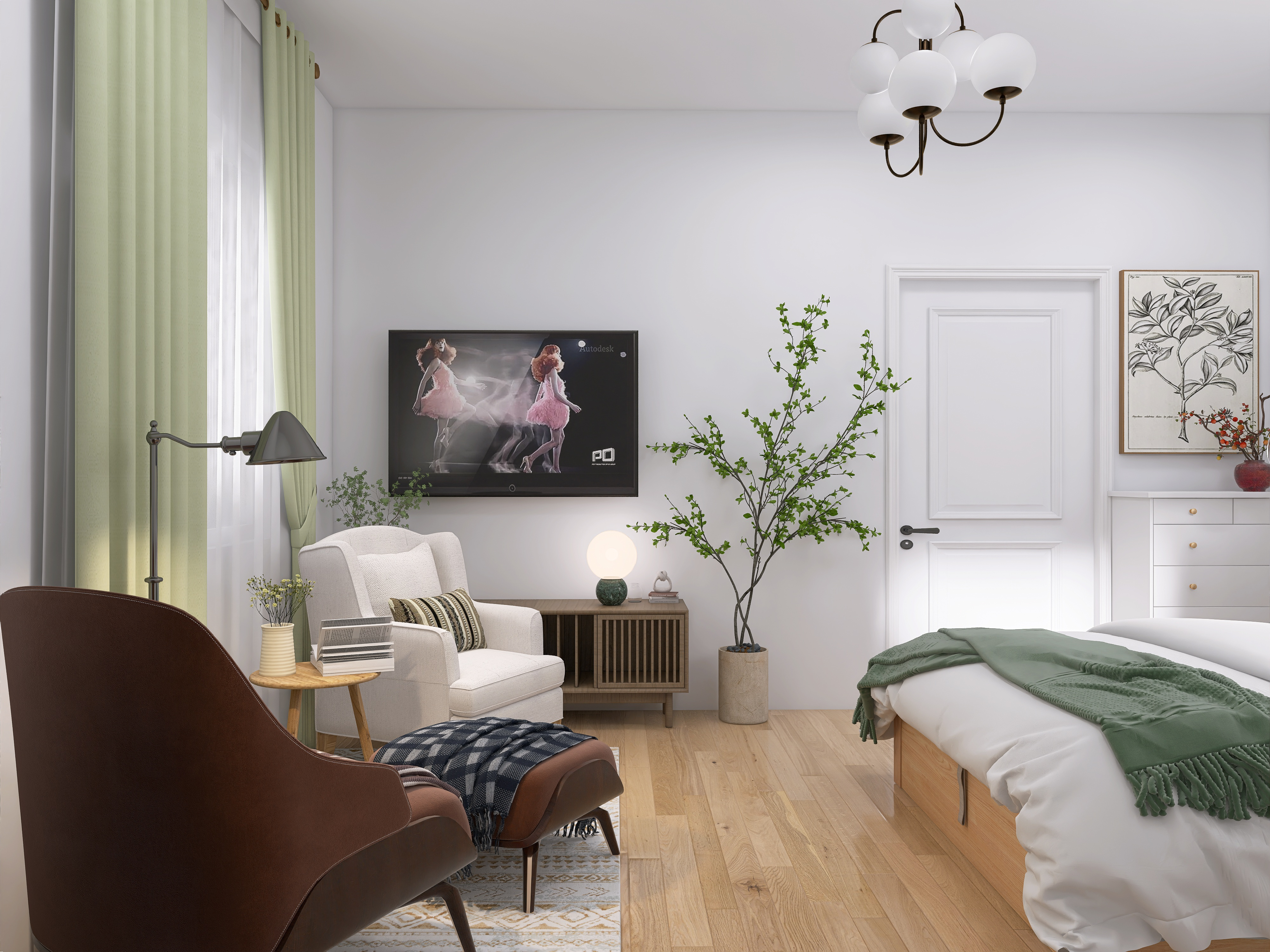 Обложка проекта: Дом в скандинавском стиле для двух человек и нескольких гостей