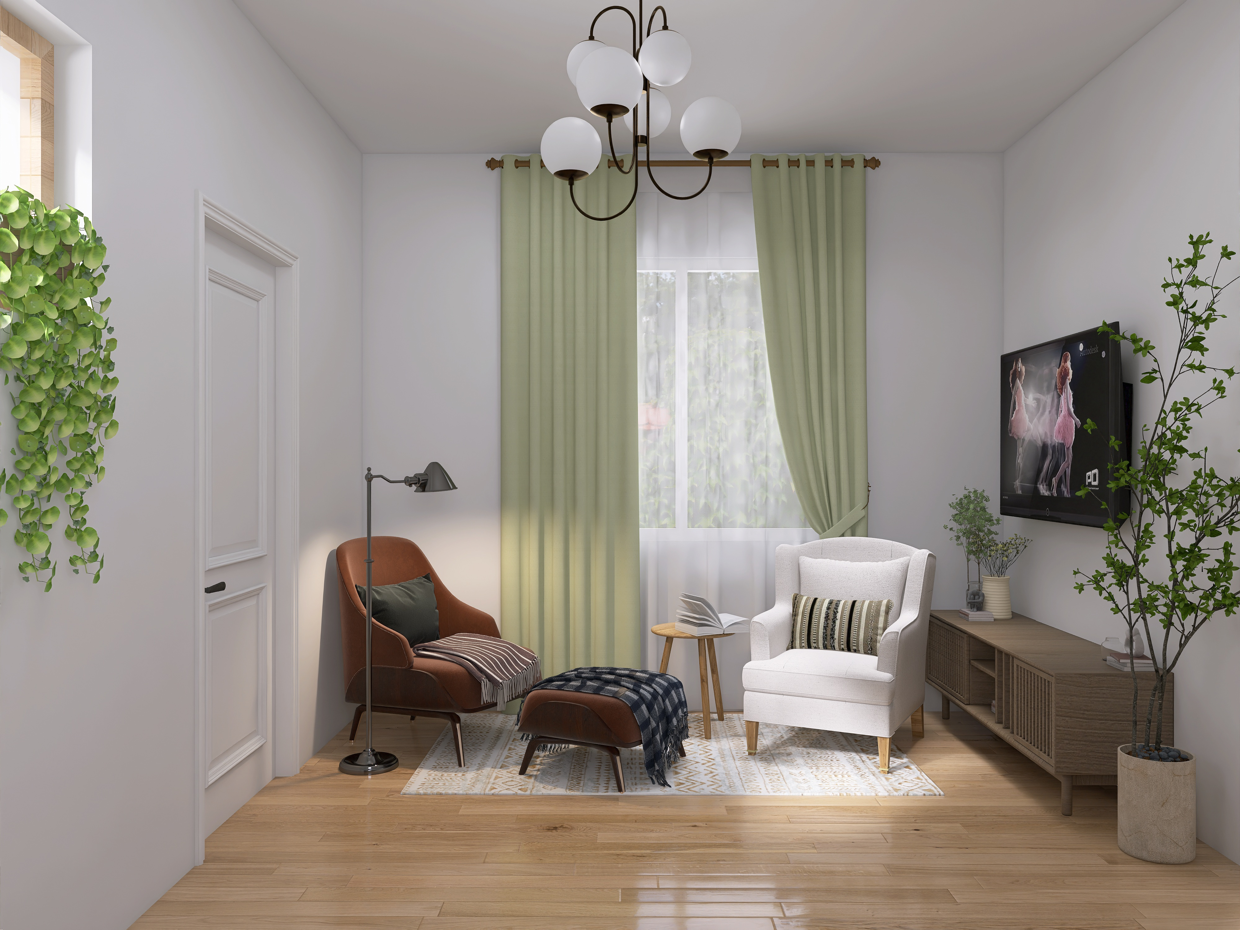 Дом в скандинавском стиле для двух человек и нескольких гостей