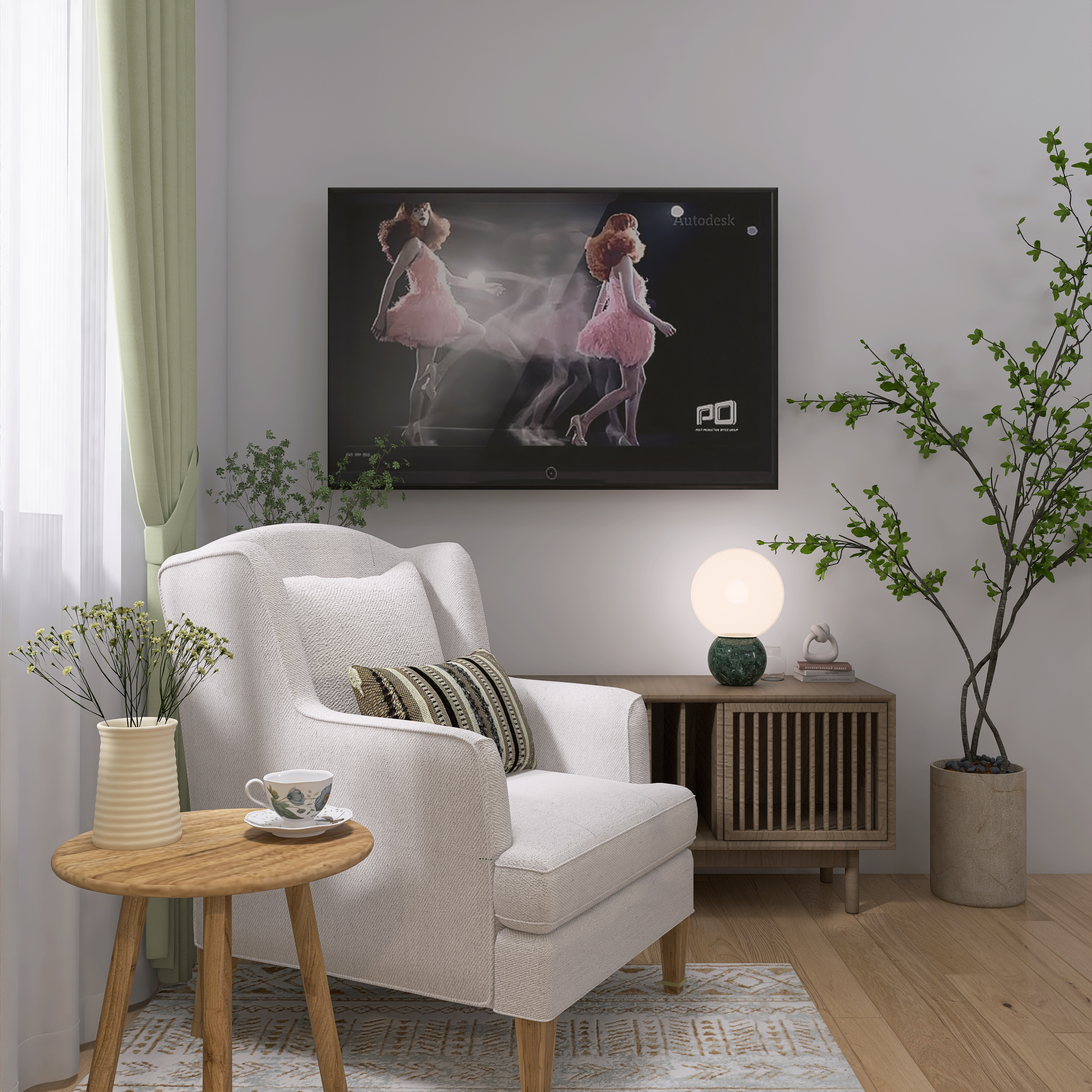 Дом в скандинавском стиле для двух человек и нескольких гостей