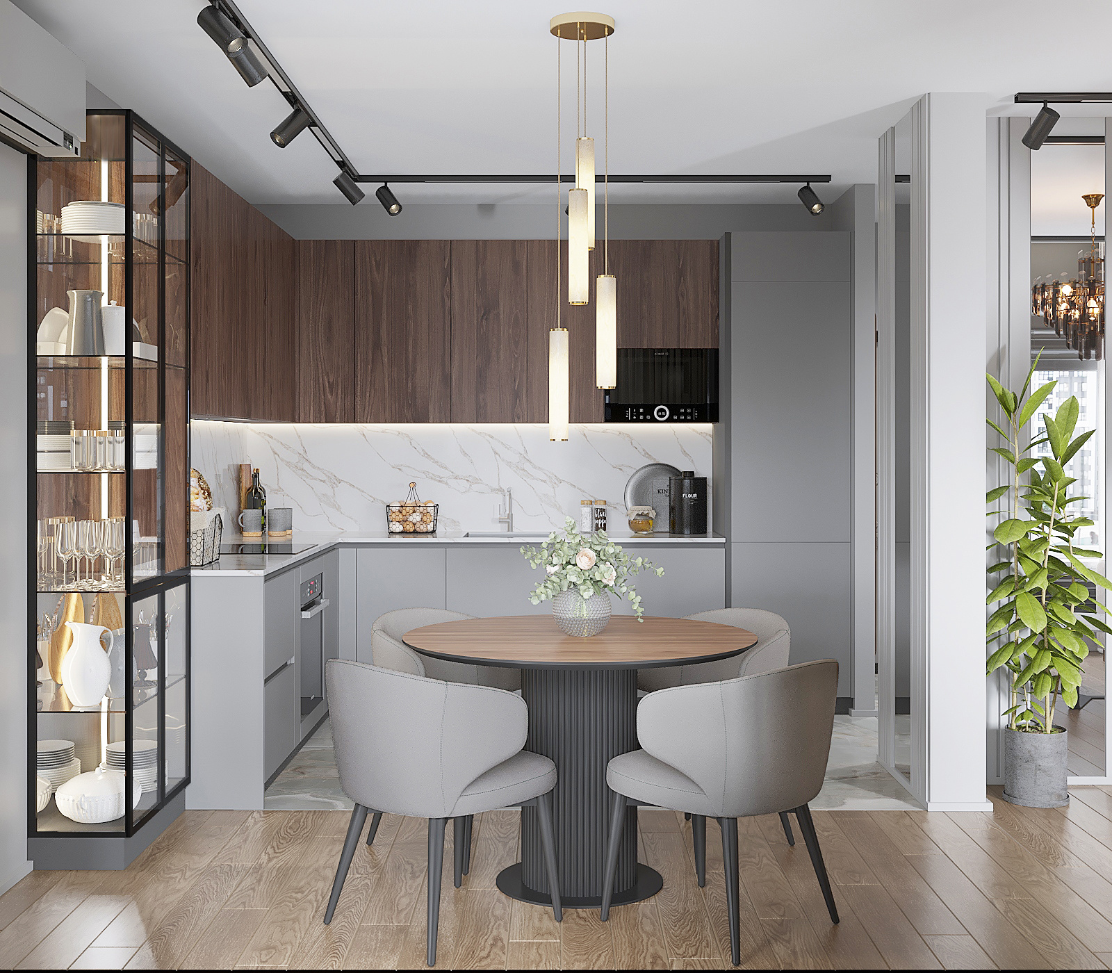 Квартира, ж/к «Гринада»/ Квартира 60 м2 на юге Москвы для семейной пары.