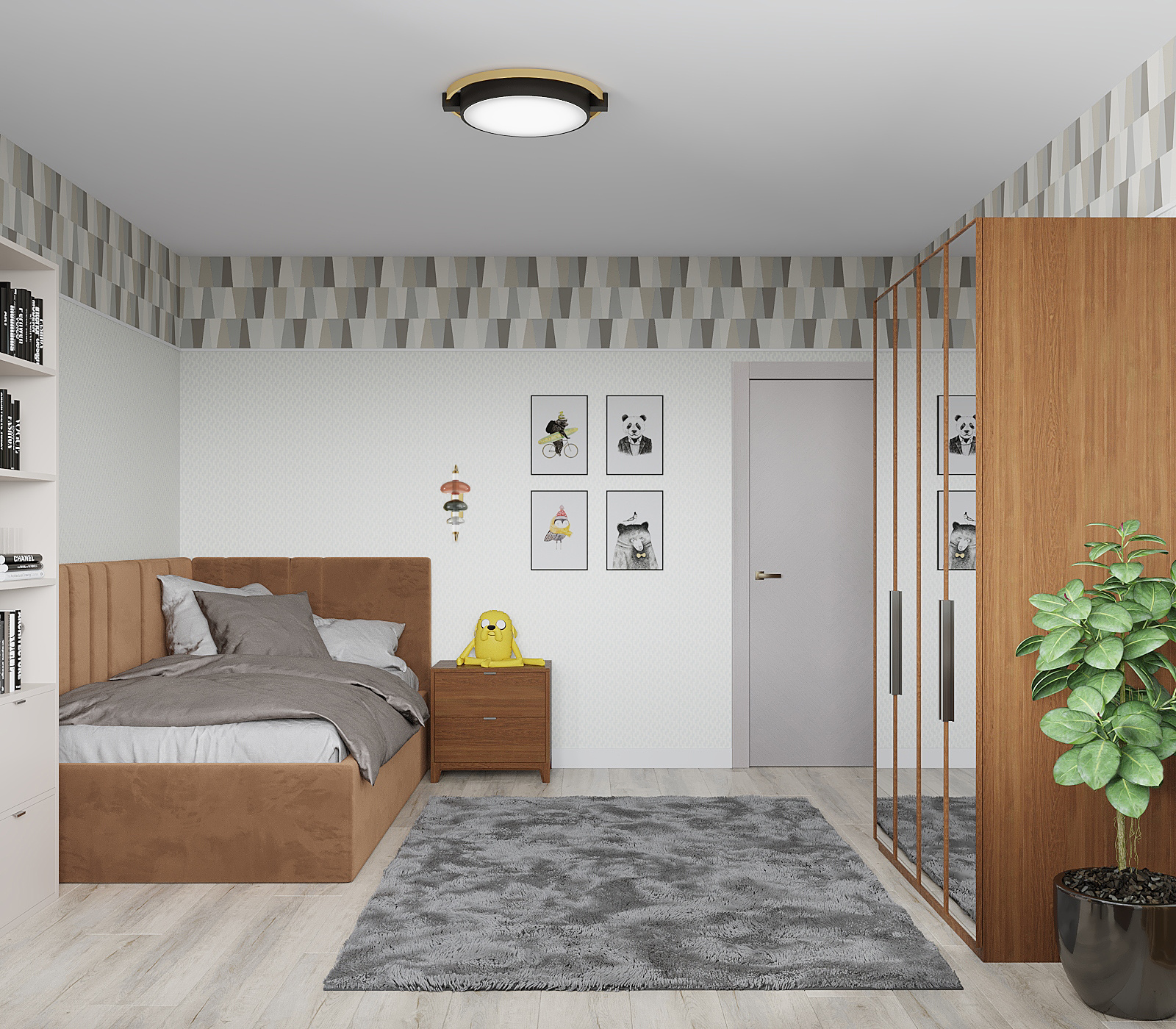 Квартира 150 м2 на Северо-Западе Москвы для семьи с тремя детьми