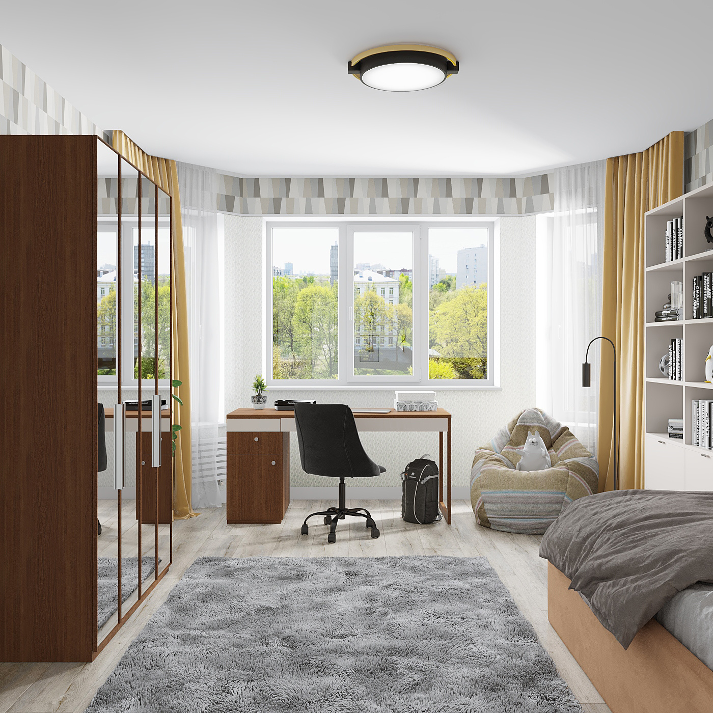 Квартира 150 м2 на Северо-Западе Москвы для семьи с тремя детьми