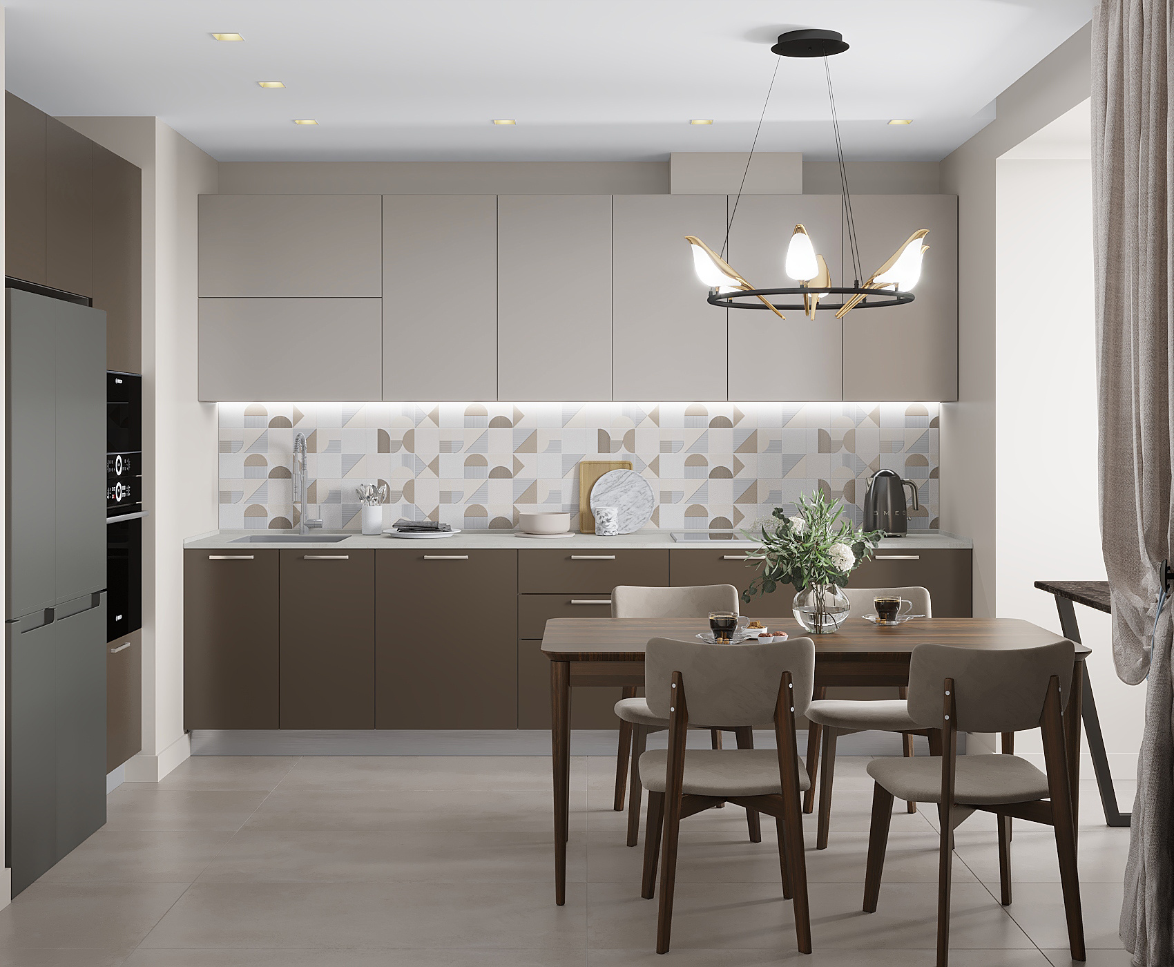 Квартира 150 м2 на Северо-Западе Москвы для семьи с тремя детьми