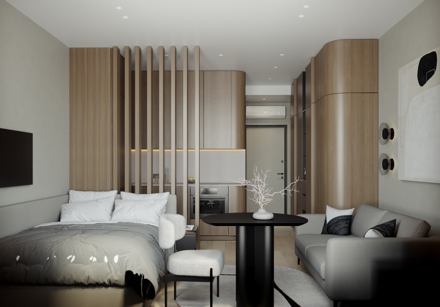 Студия для молодой девушки