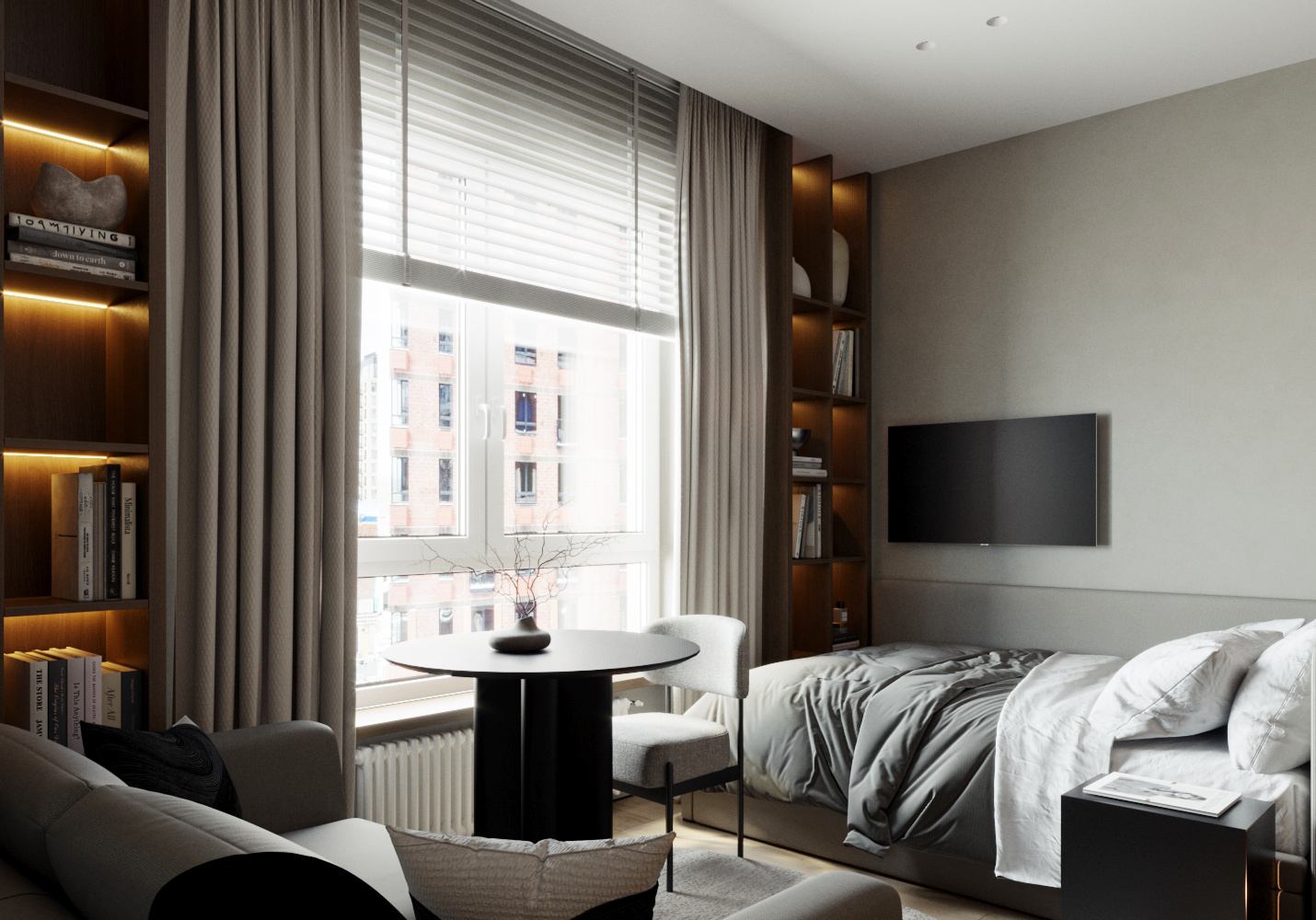 Студия для молодой девушки