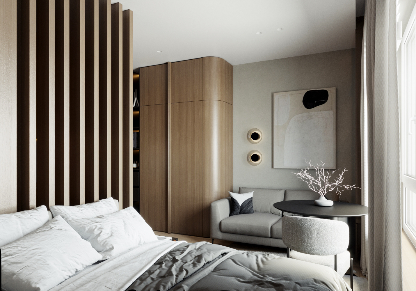 Студия для молодой девушки