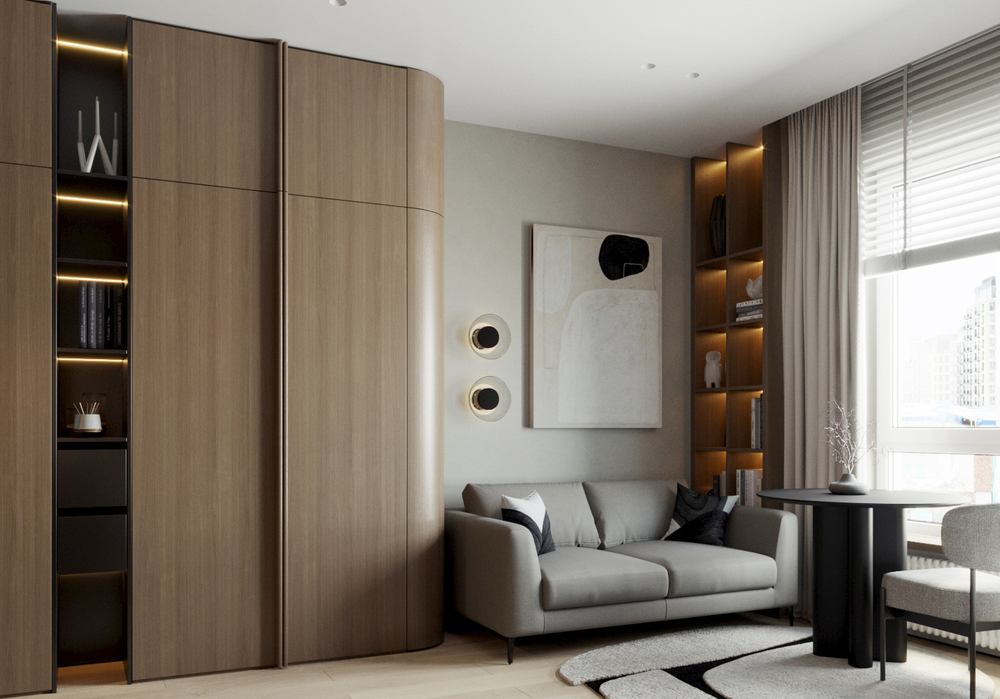 Студия для молодой девушки