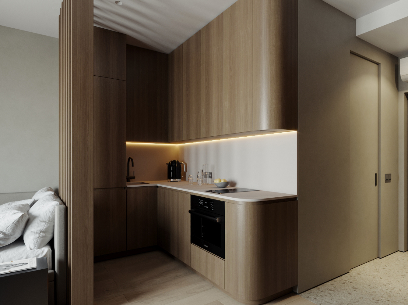 Студия для молодой девушки