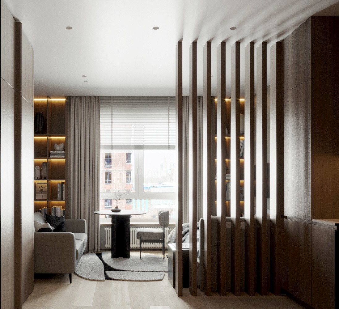 Студия для молодой девушки