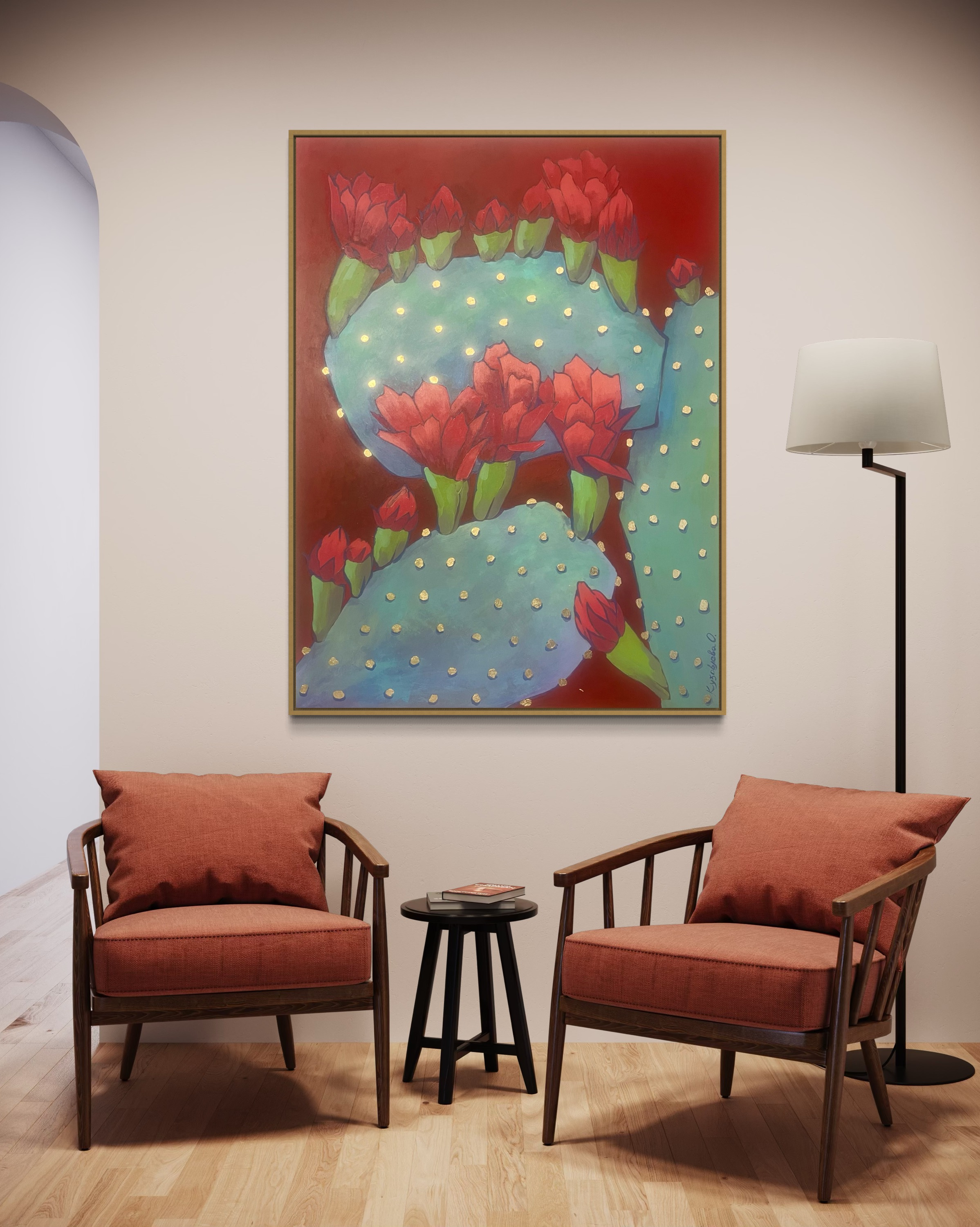 Обложка проекта: Авторская живопись «Кактусы»