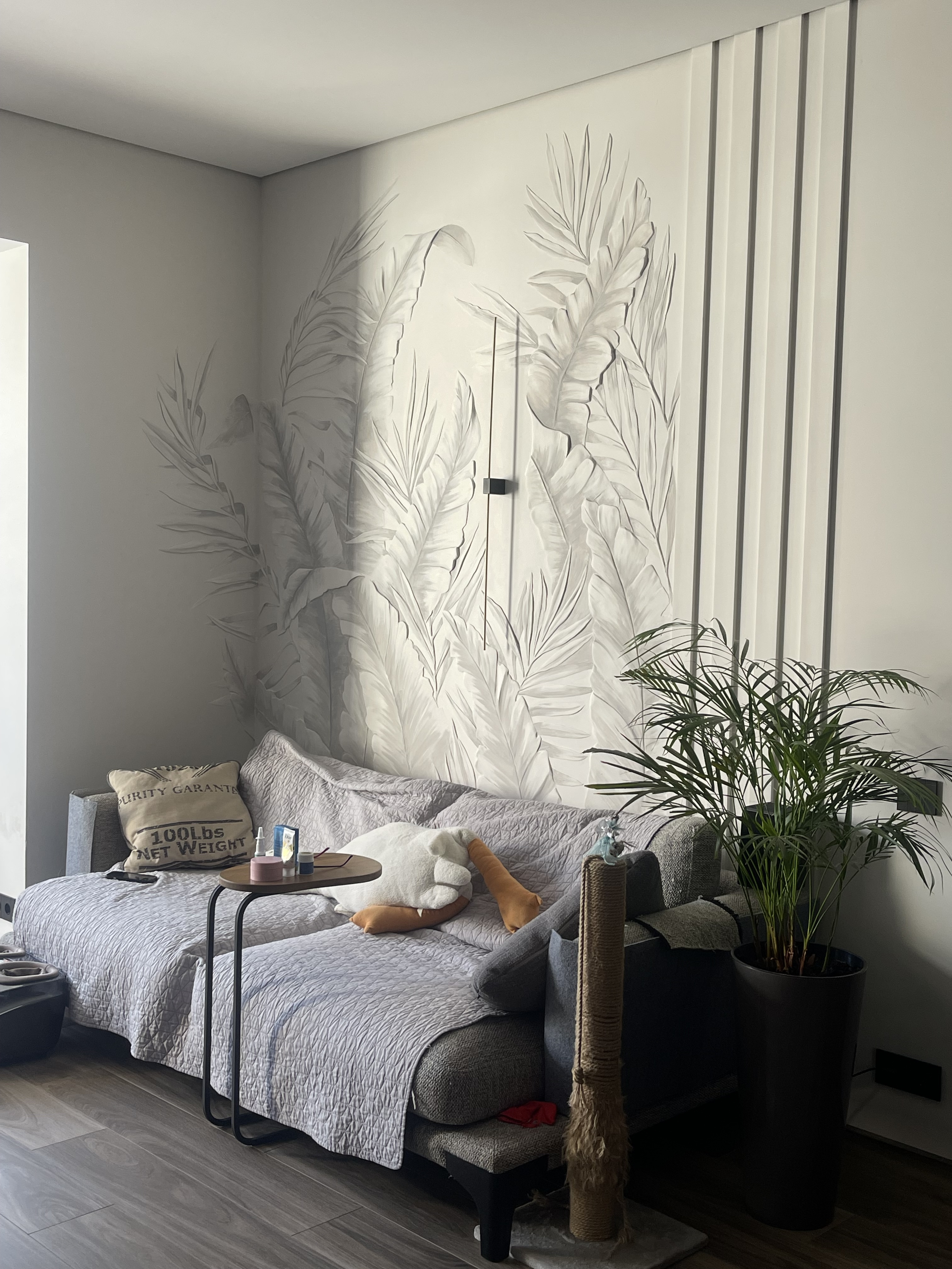 Обложка проекта: Барельеф «Тропические листья»