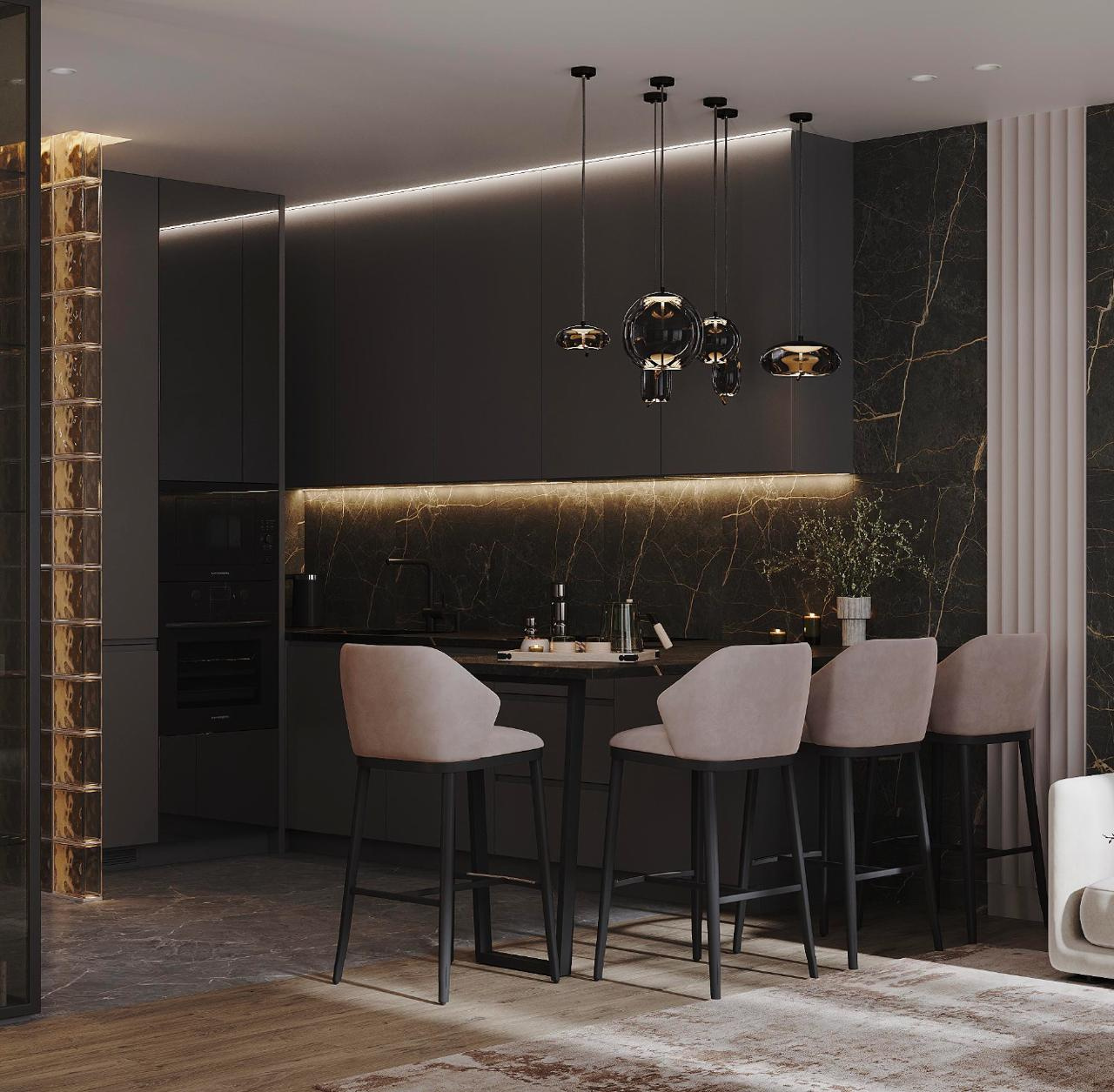 Кухня в квартире ЖК Вэри