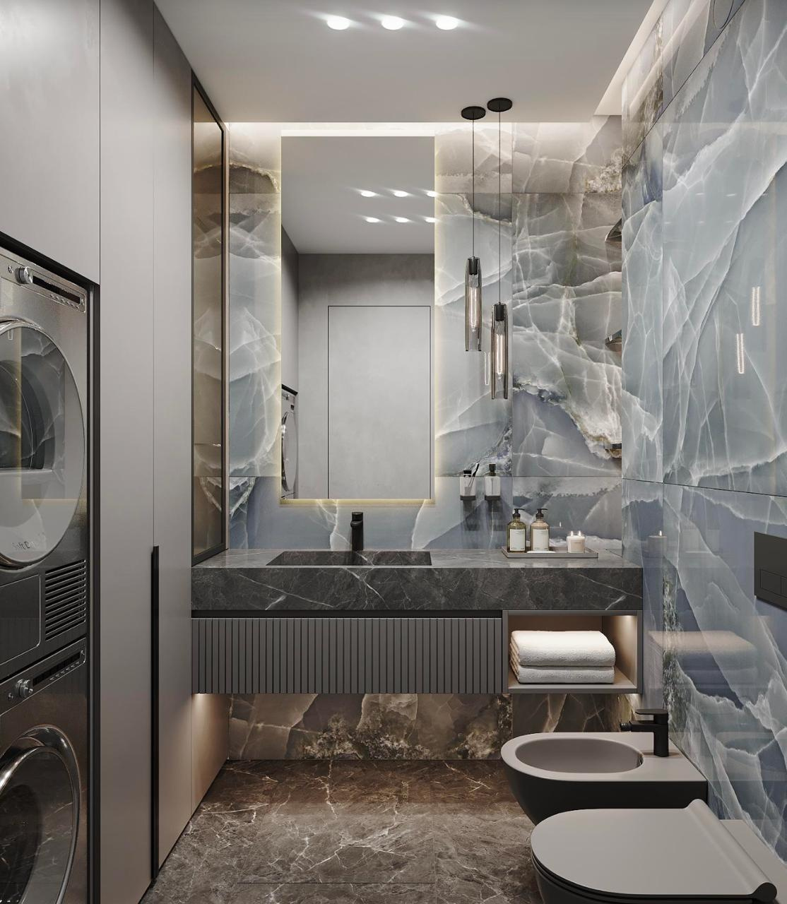 Гостевой санузел/Постирочная в ЖК Вэри