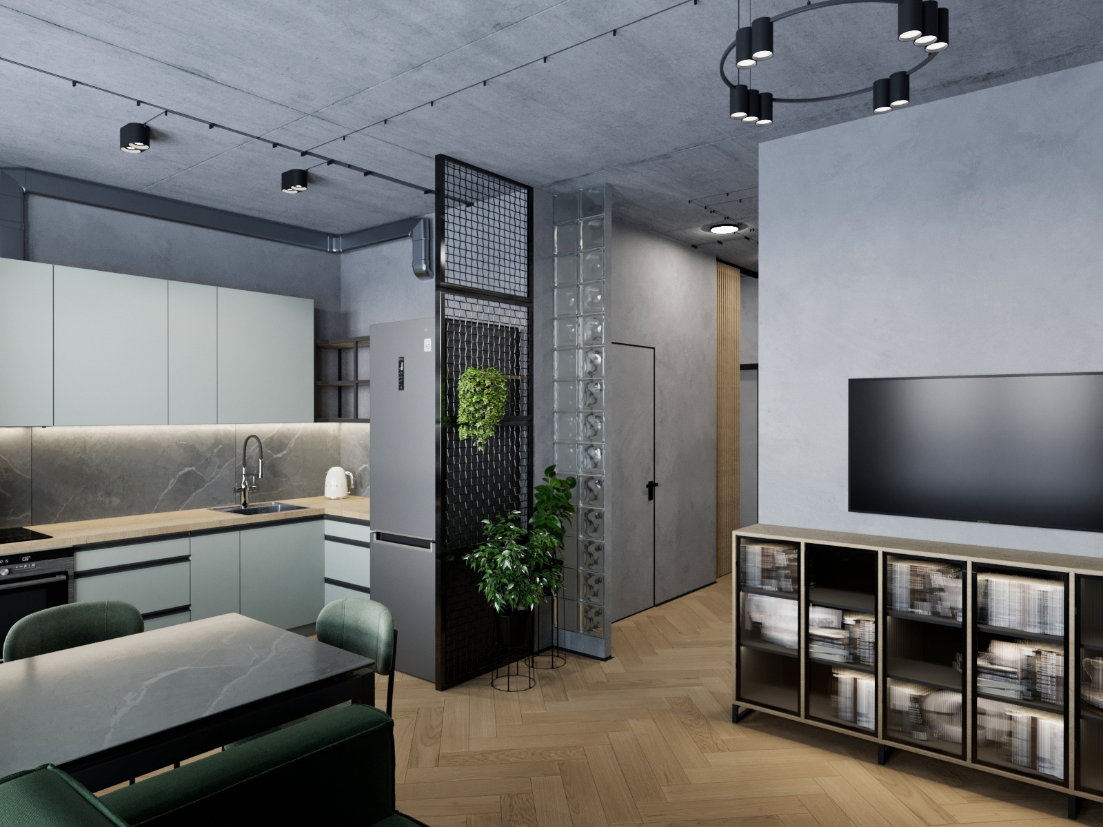 Квартира в стиле лофт