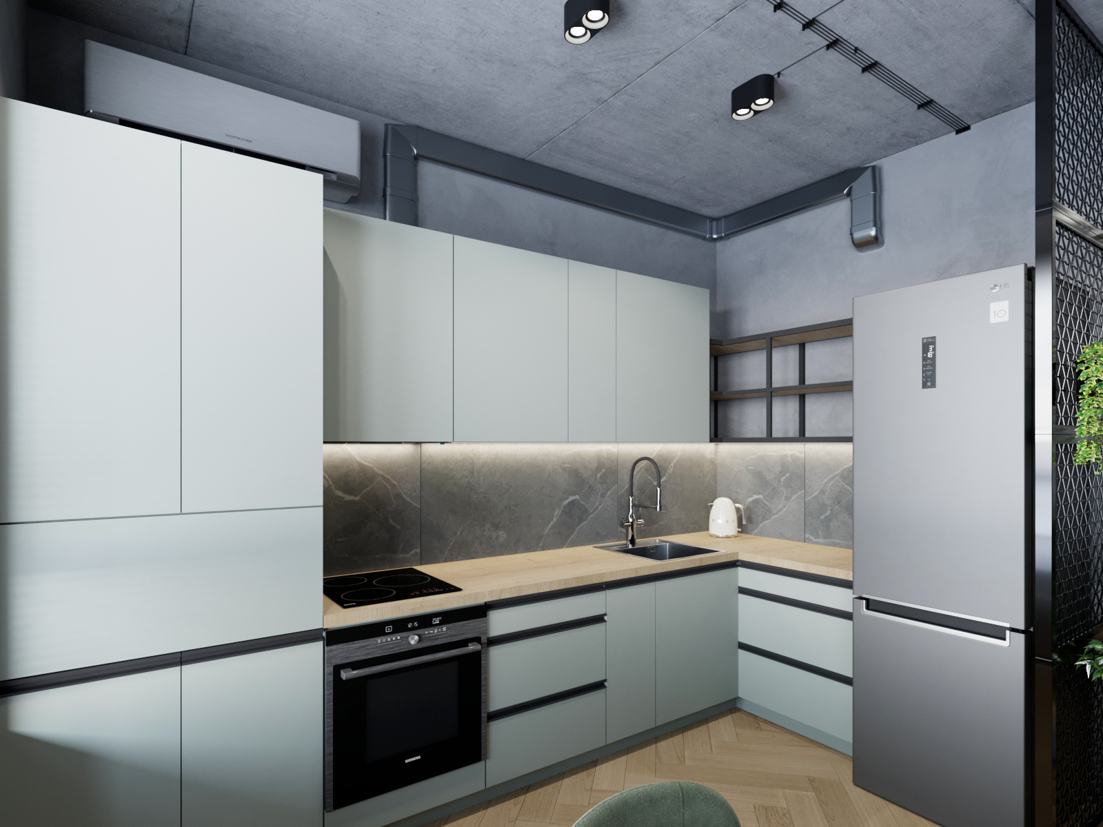 Квартира в стиле лофт