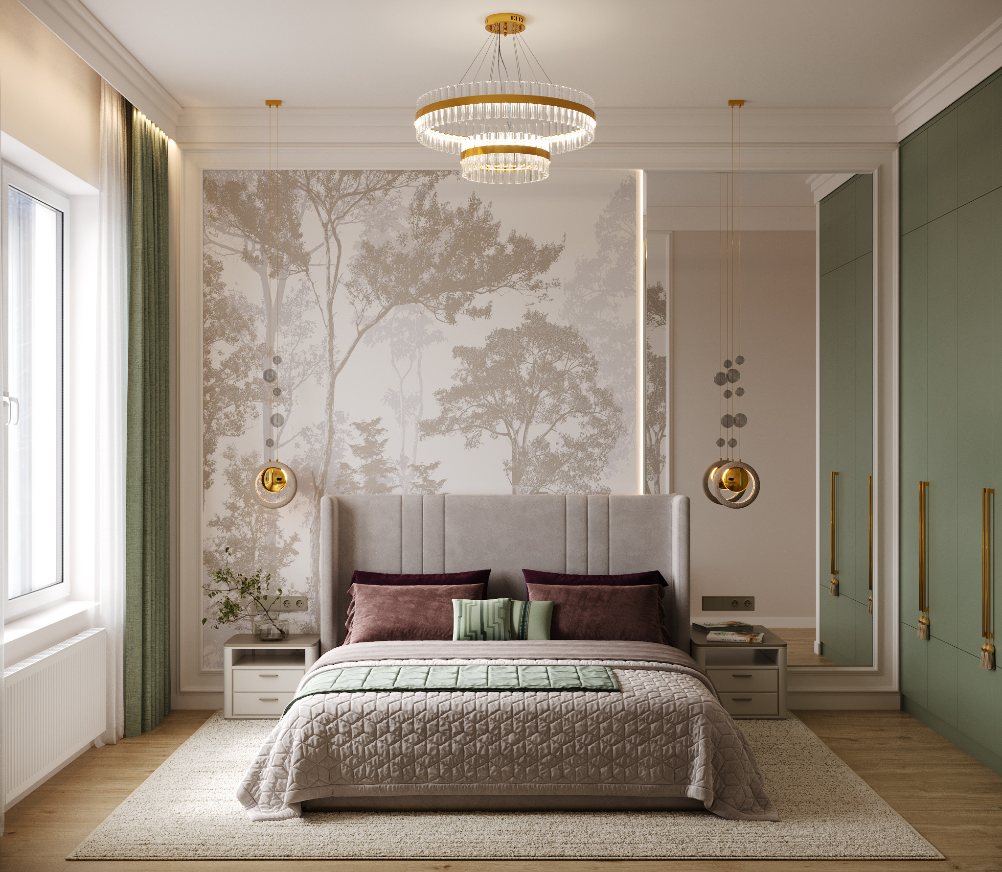 Обложка проекта: Мягкий архитектурный минимализм с природной графикой