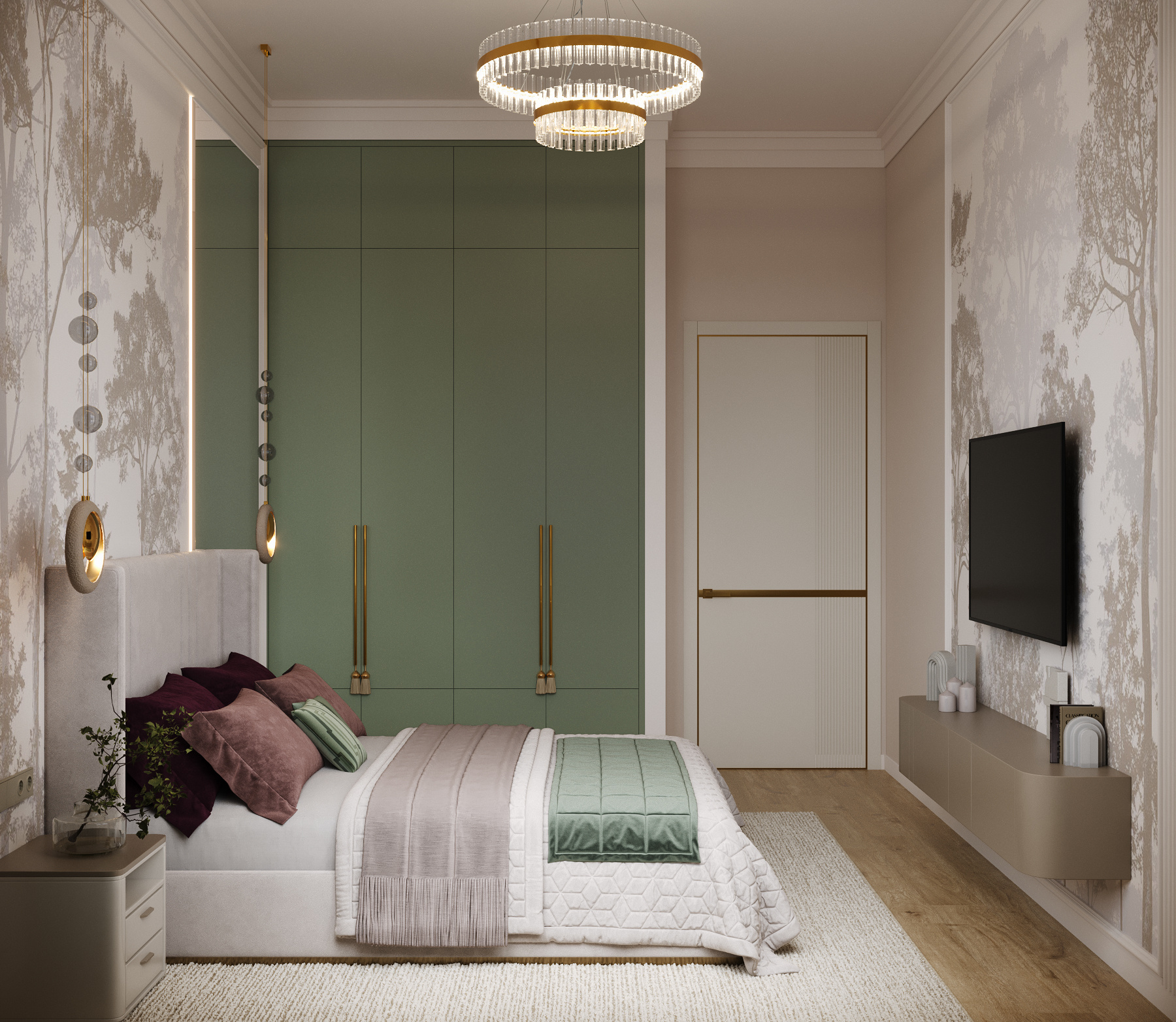 Мягкий архитектурный минимализм с природной графикой