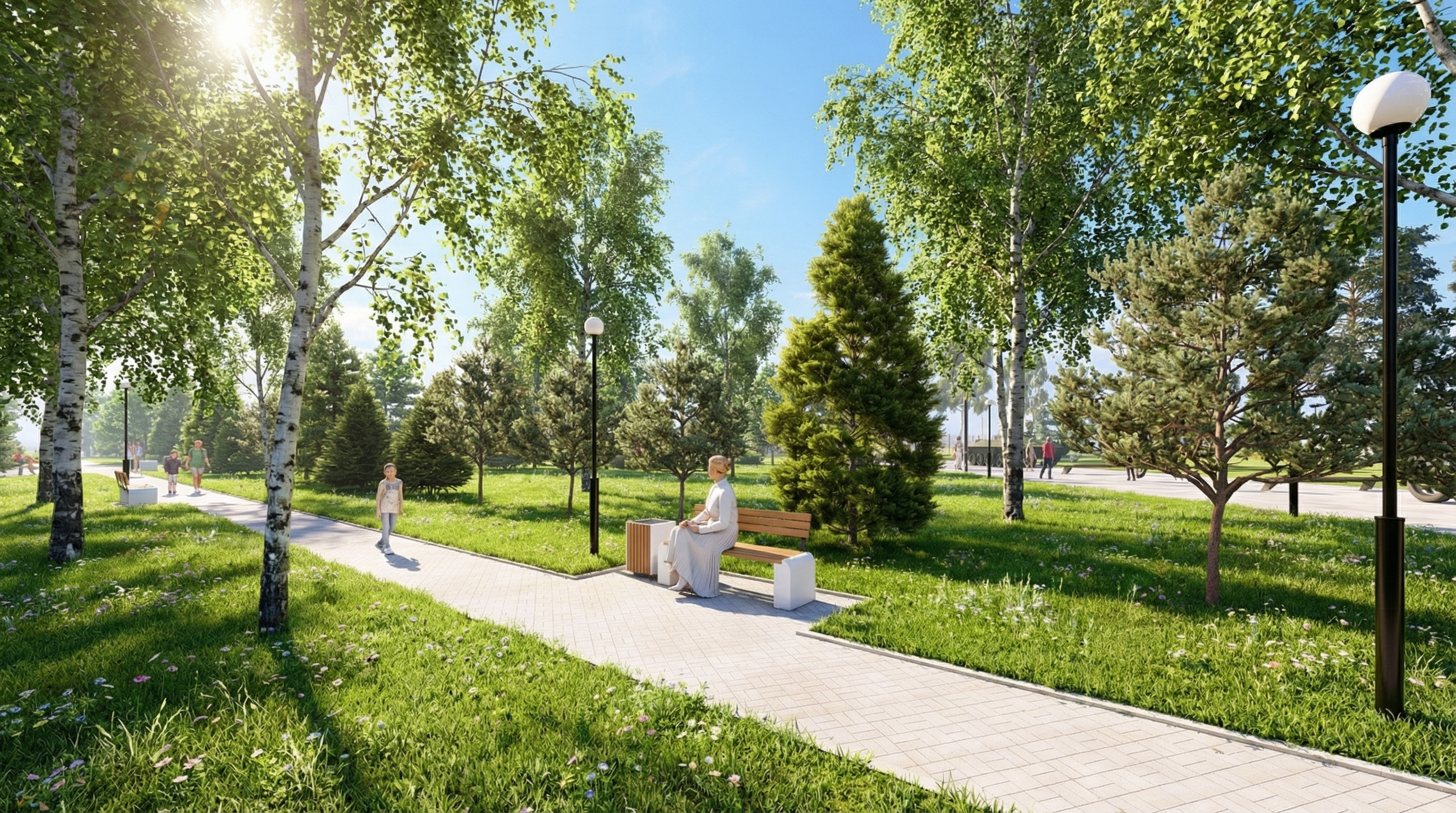 Парк Победы в рп Дмитриевка